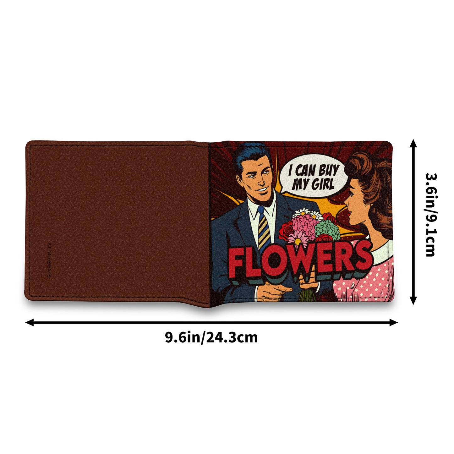 I Can Buy My Girl Flowers - Men's Leather Wallet - MW02