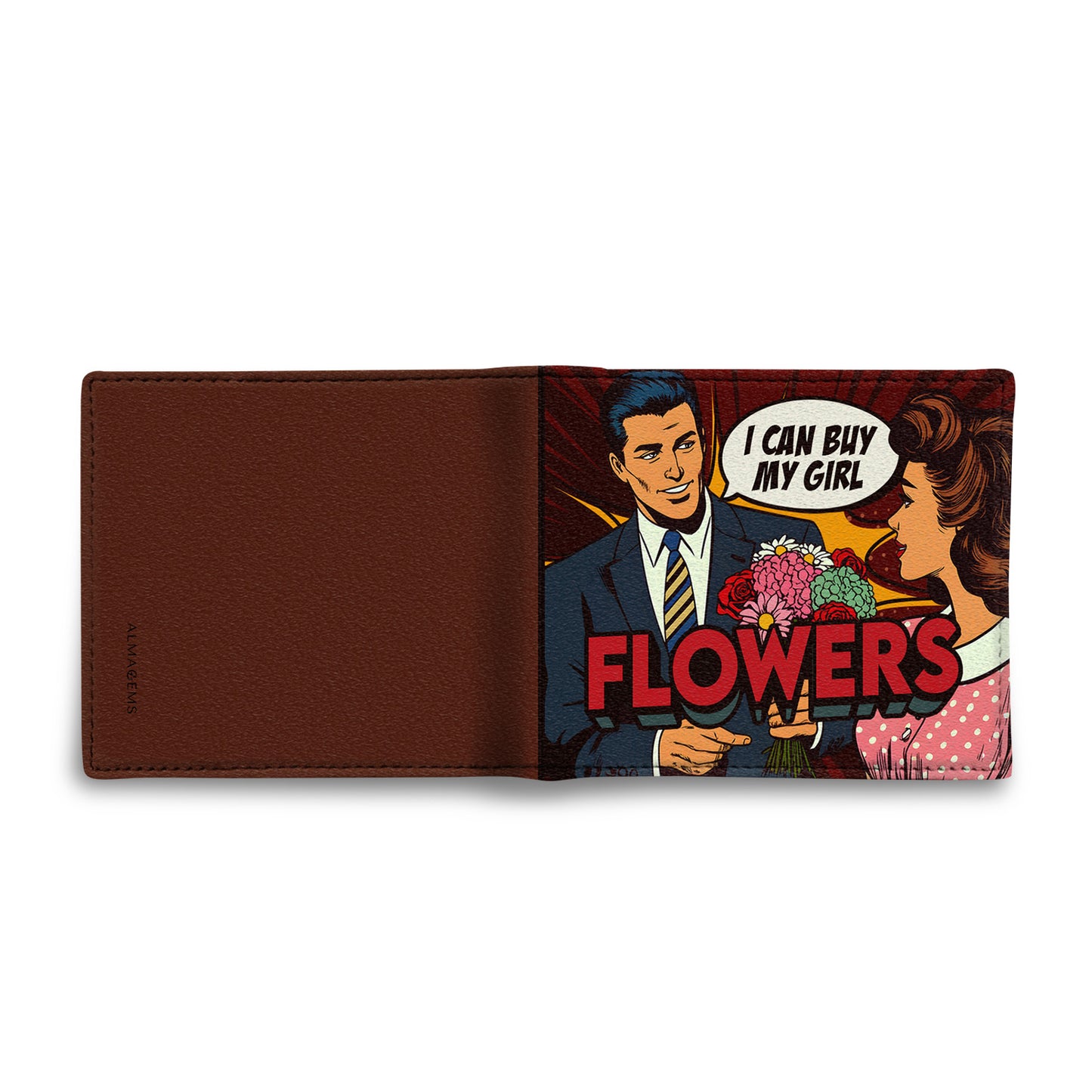 I Can Buy My Girl Flowers - Men's Leather Wallet - MW02