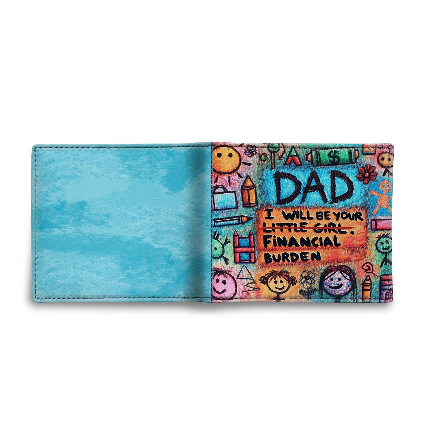 Papá, seré tu niña - Cartera de piel para hombre - MW04
