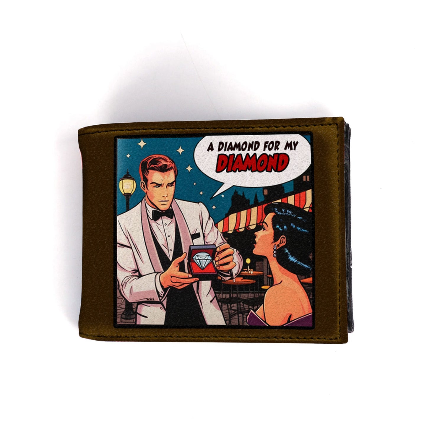 A Diamond For My Diamond - Men's Leather Wallet - MW08