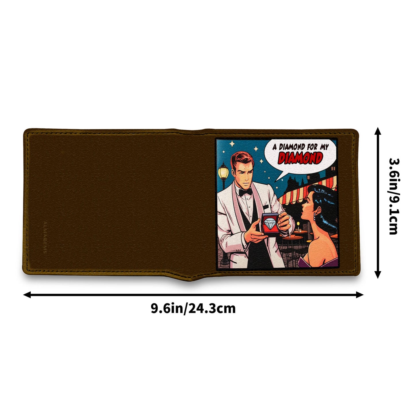 A Diamond For My Diamond - Men's Leather Wallet - MW08