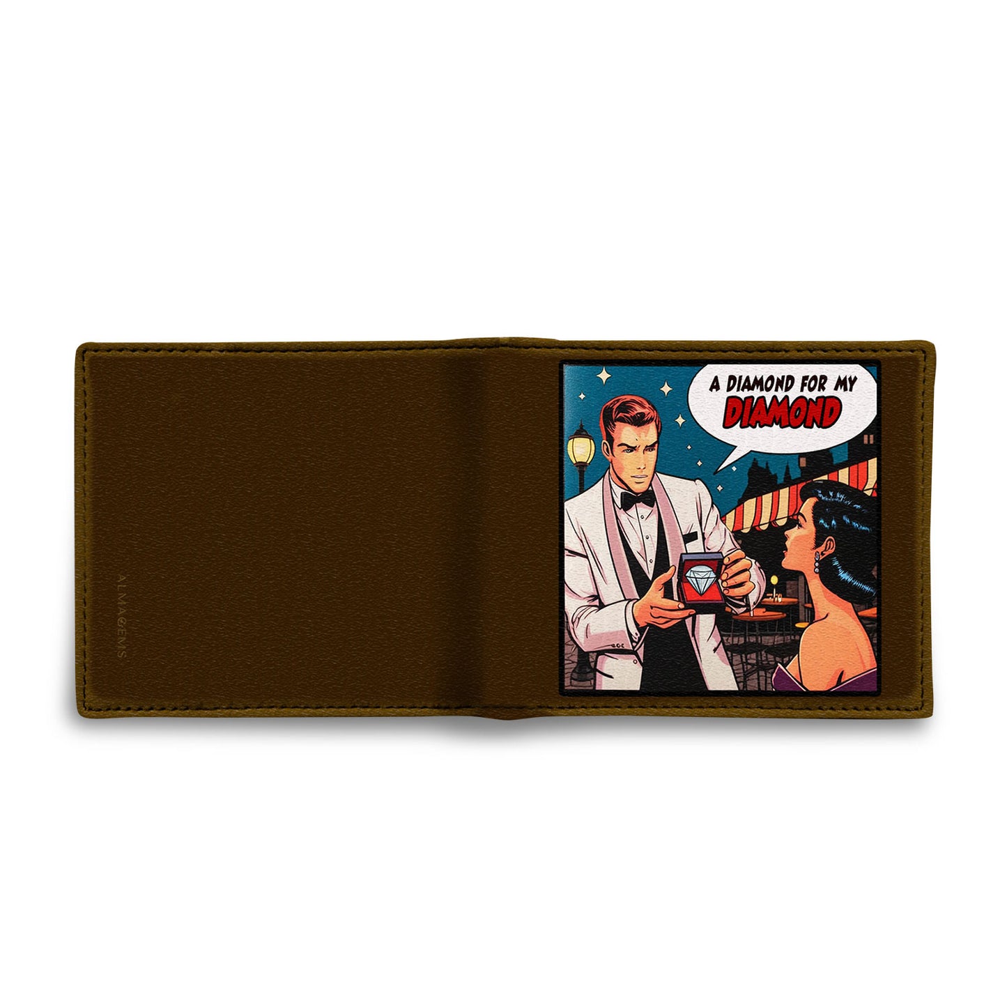 A Diamond For My Diamond - Men's Leather Wallet - MW08