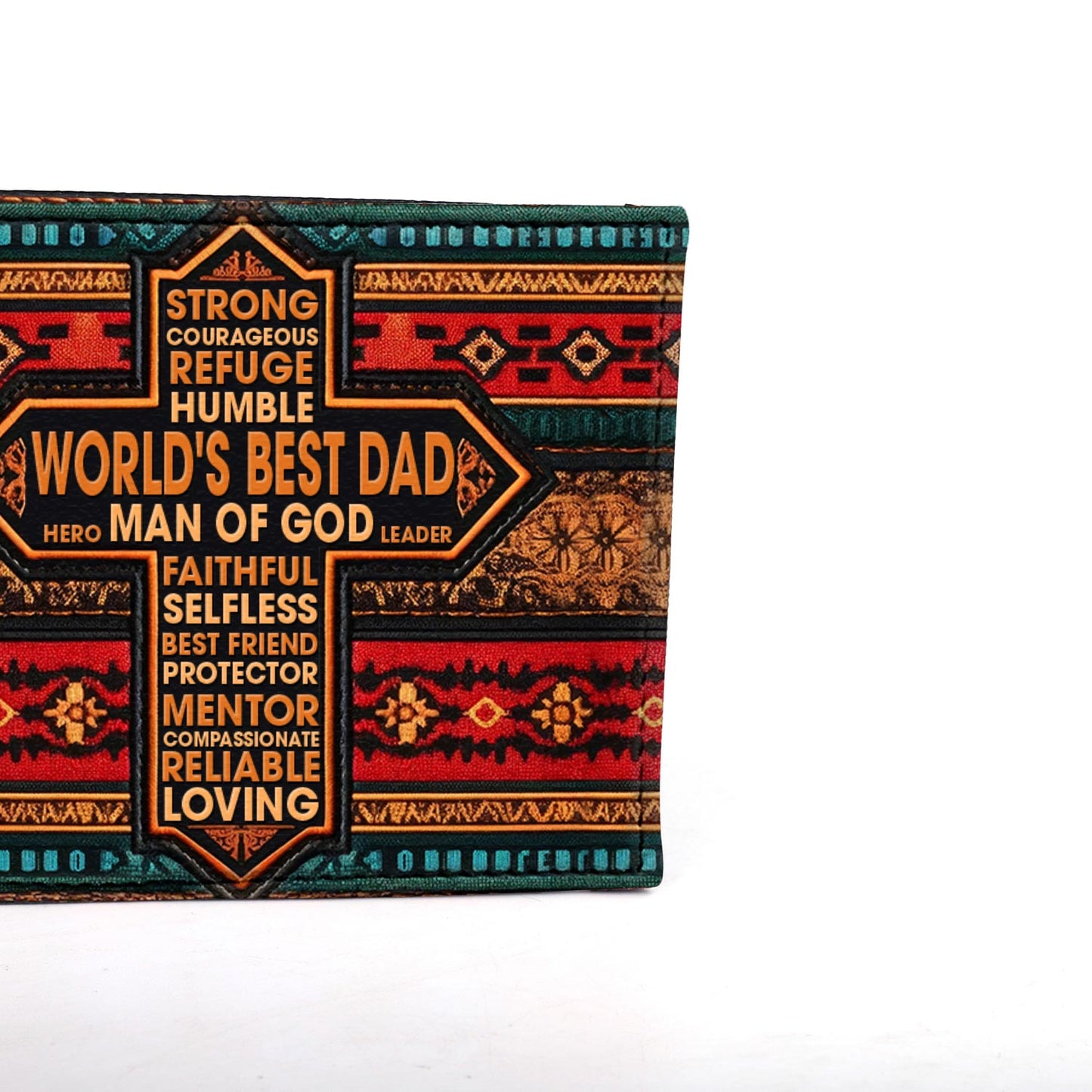 World Best Dad - Men's Leather Wallet - MW09