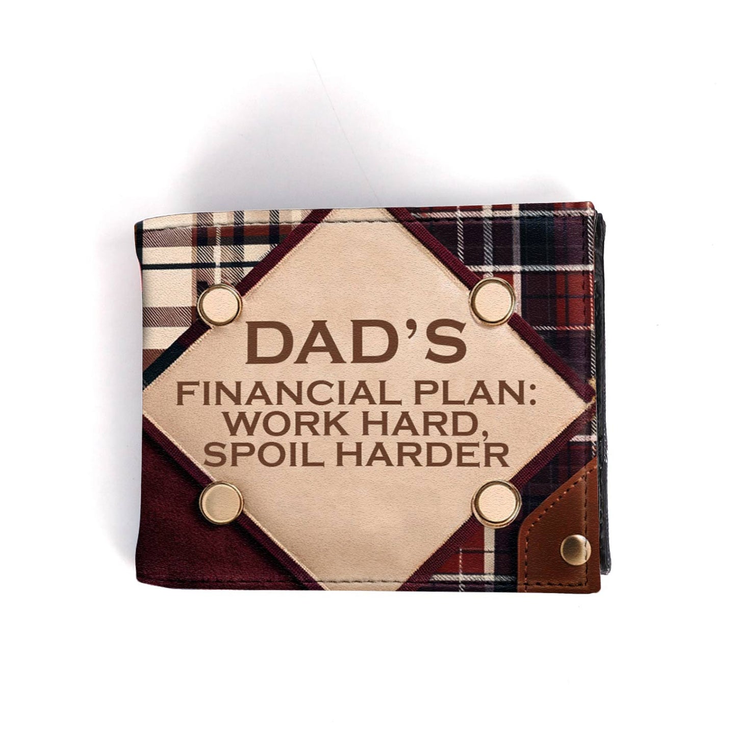 Plan financier de papa - Portefeuille en cuir pour homme - MW15