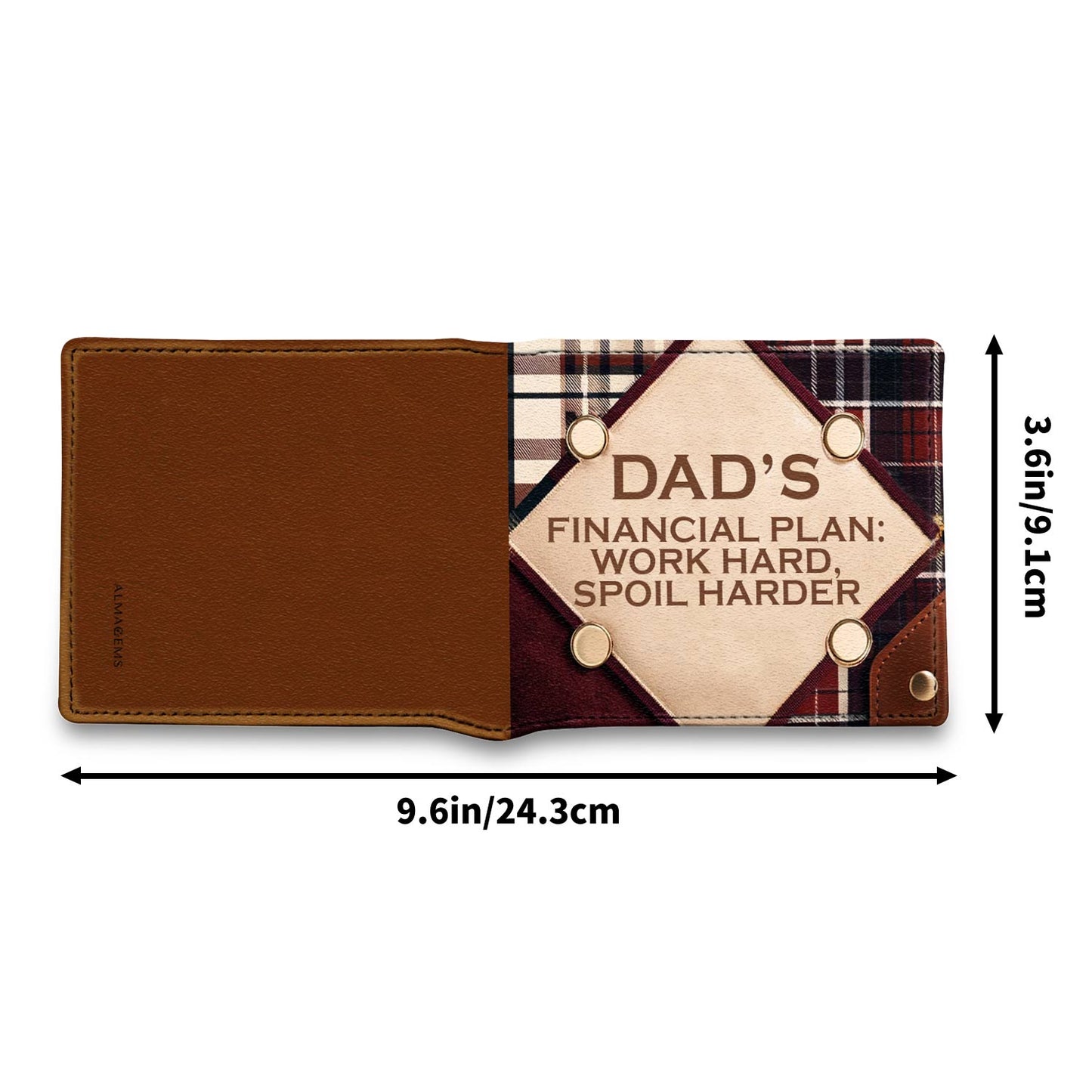 Plan financier de papa - Portefeuille en cuir pour homme - MW15