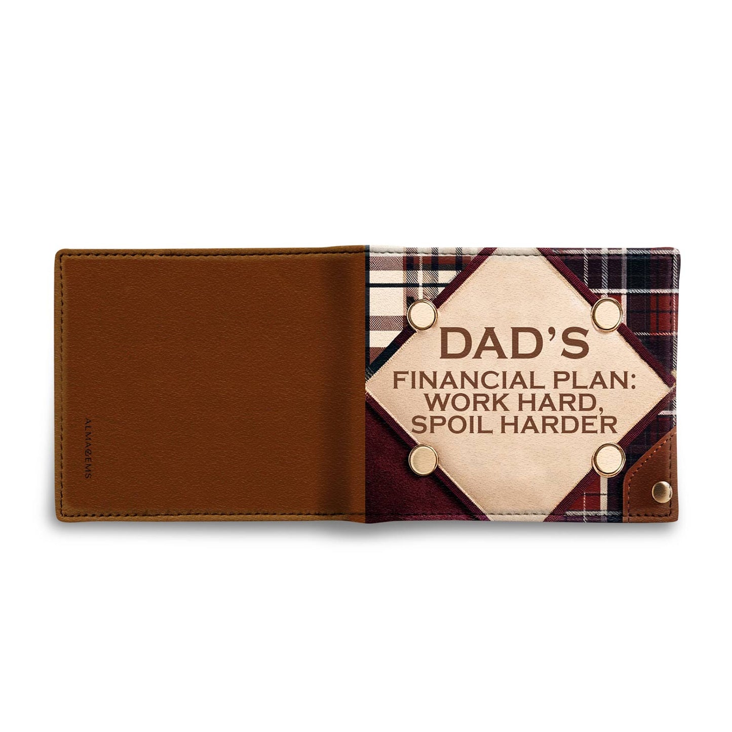 Plan financier de papa - Portefeuille en cuir pour homme - MW15