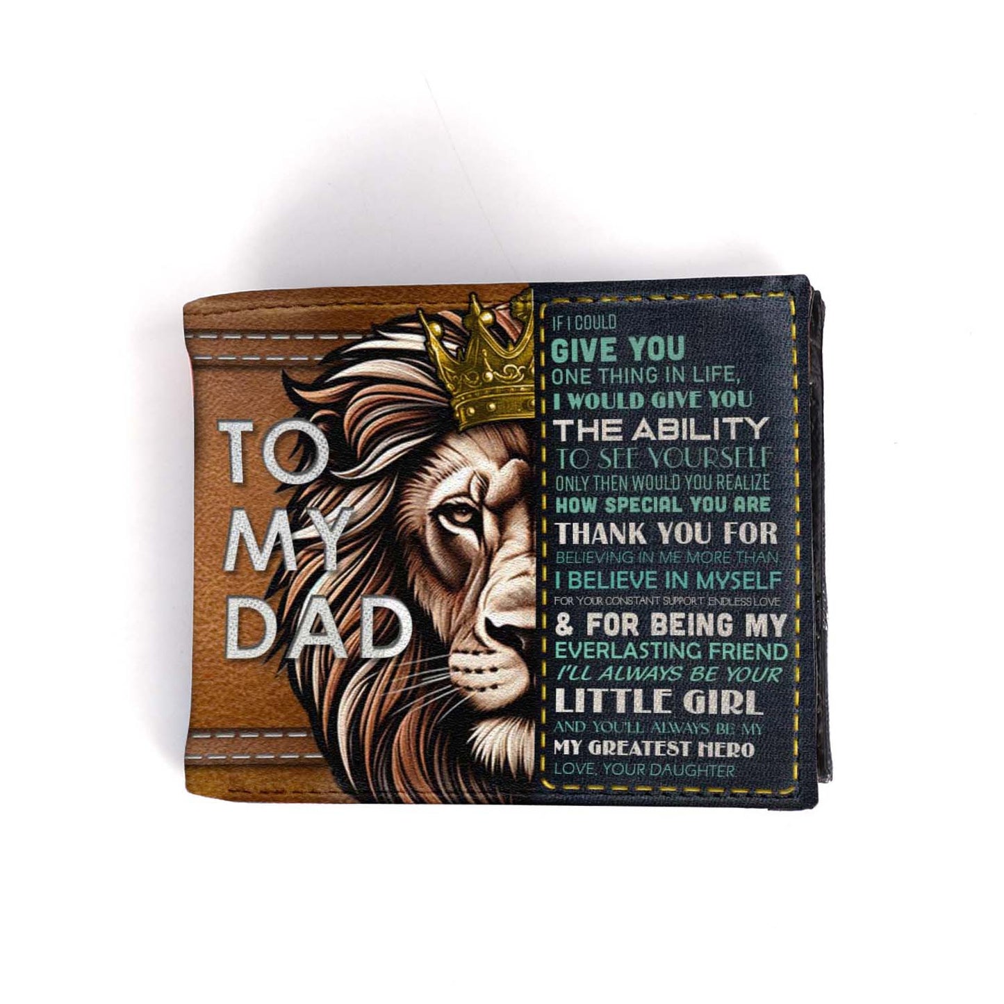 A mi papá - Cartera de piel para hombre - MW16