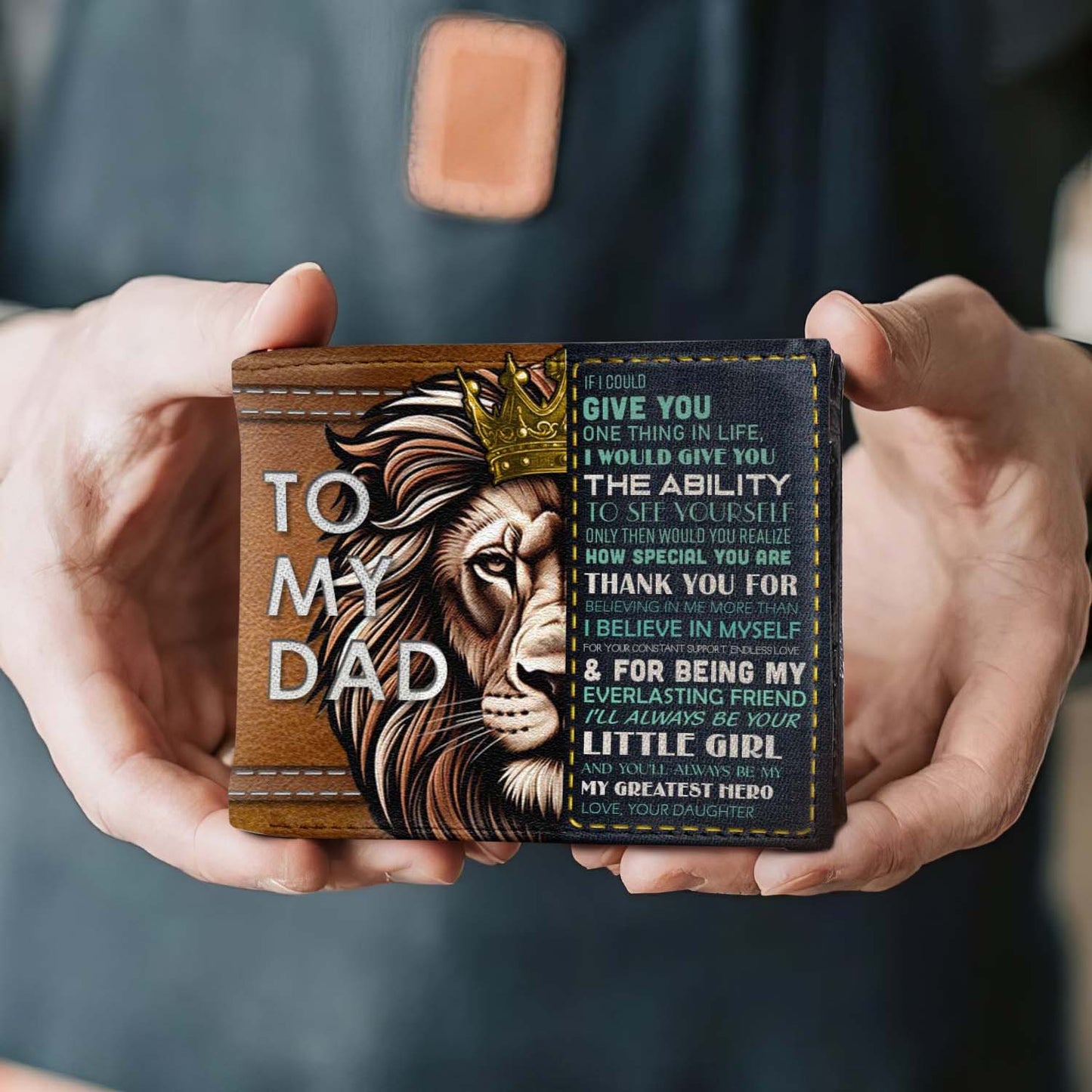A mi papá - Cartera de piel para hombre - MW16