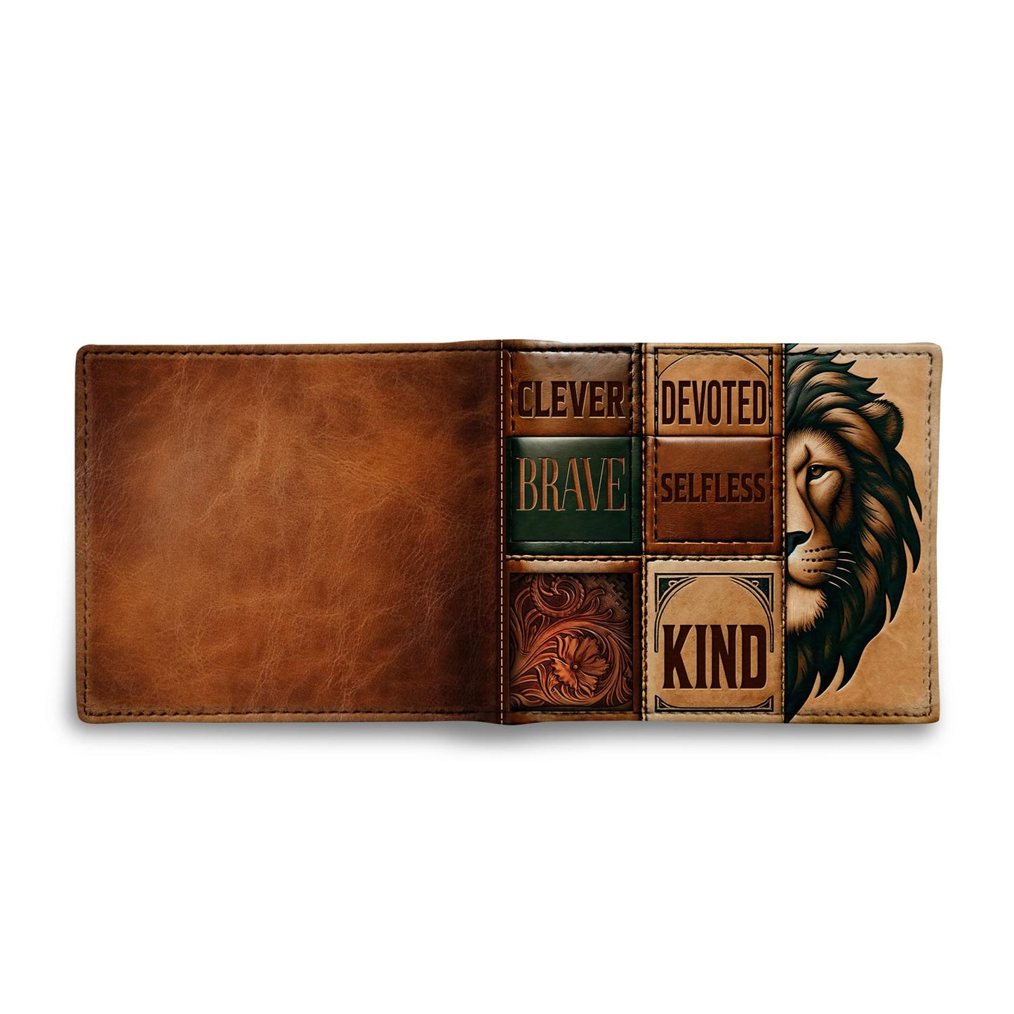 Dad Lion - Men's Leather Wallet - MW18