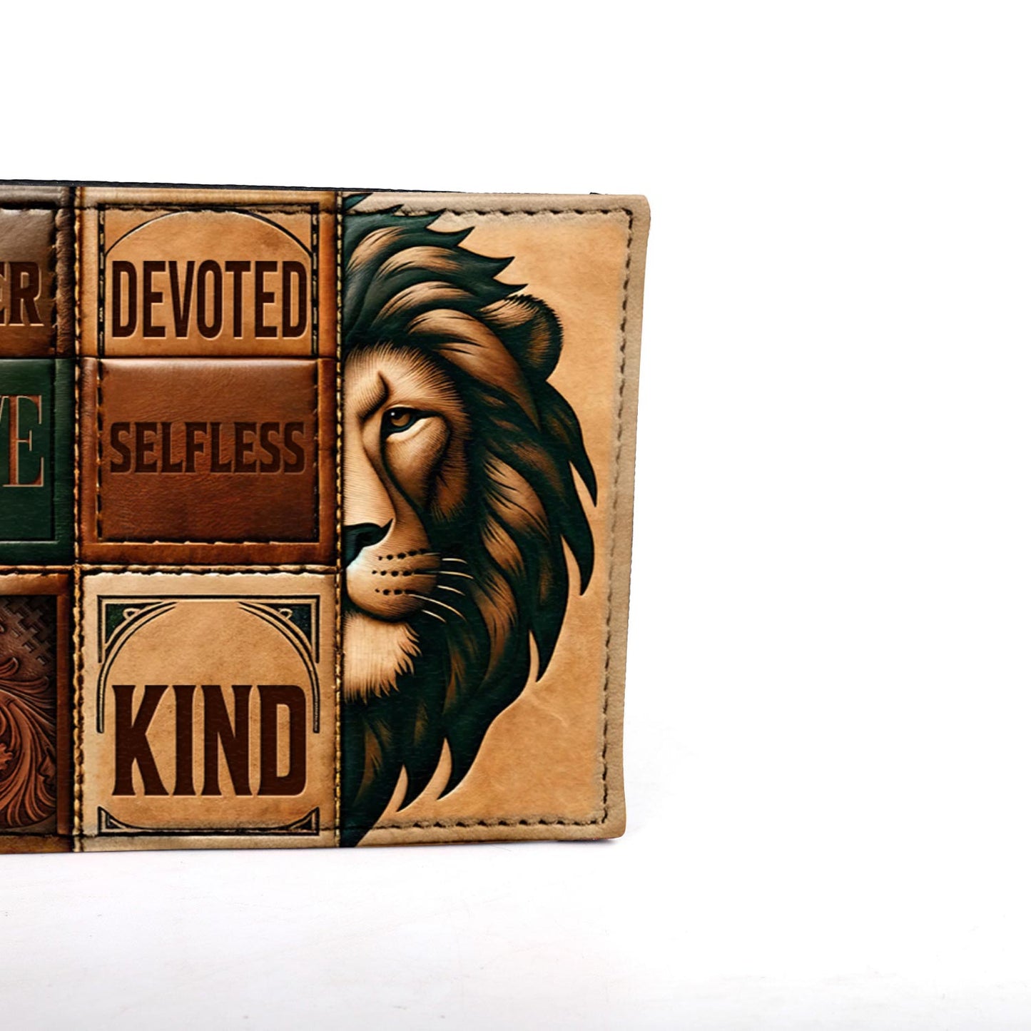Dad Lion - Men's Leather Wallet - MW18