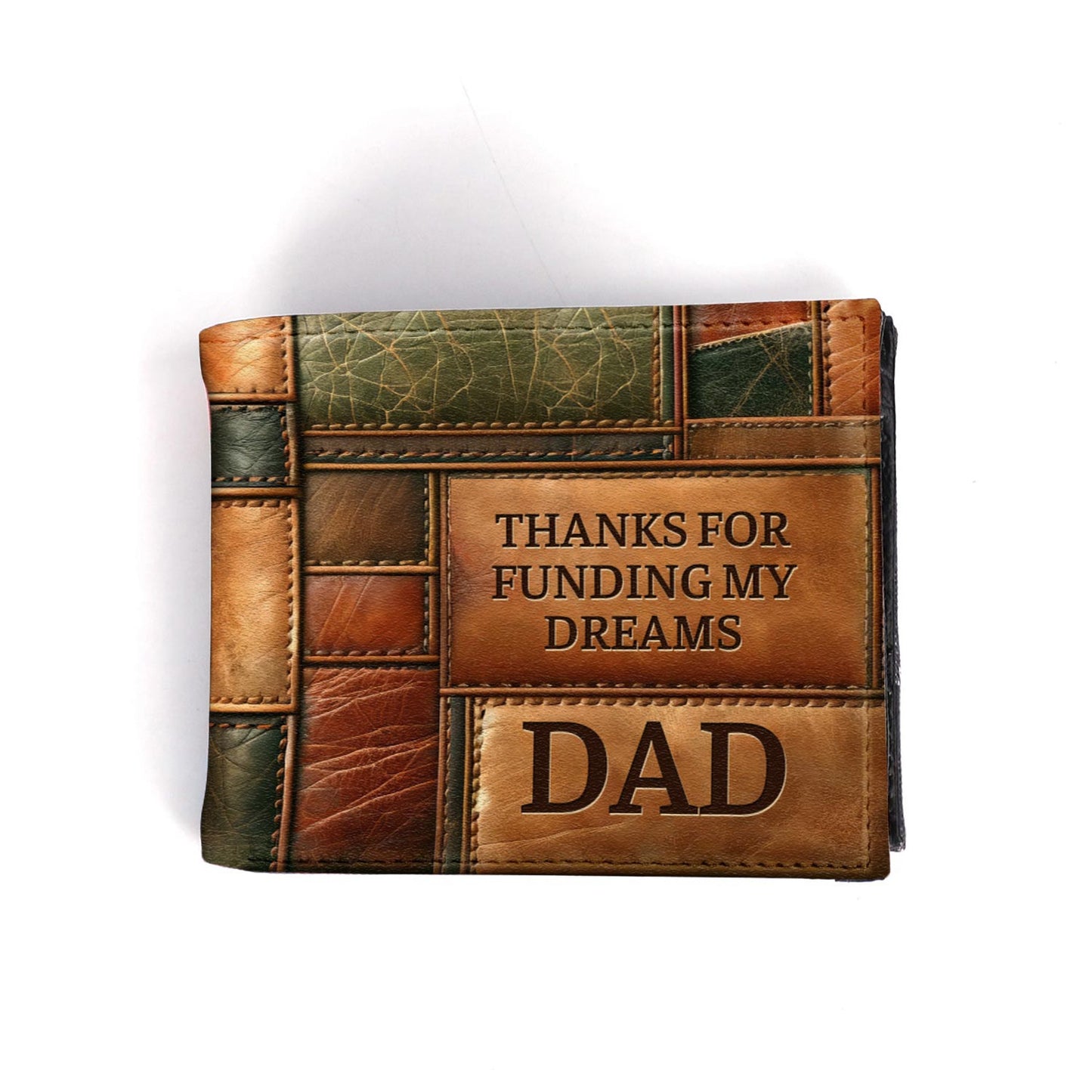 Papá gracias por financiar mi sueño - Cartera de cuero para hombre - MW22