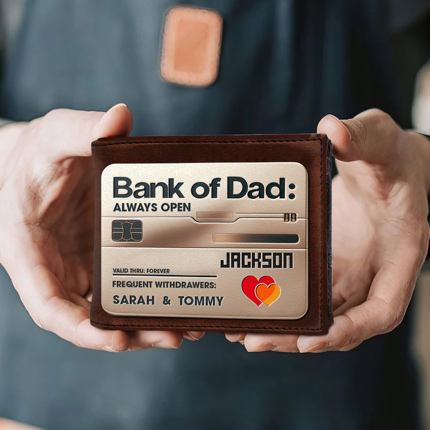 Bank Of Dad - Men's Leather Wallet - MW31