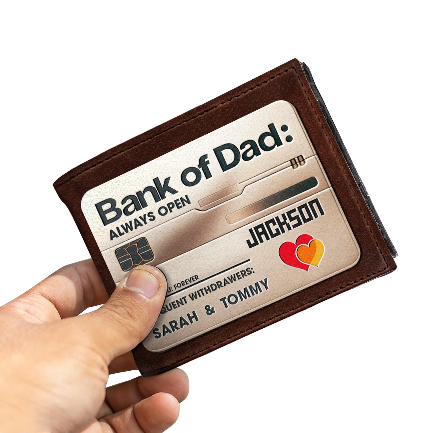 Bank Of Dad - Men's Leather Wallet - MW31