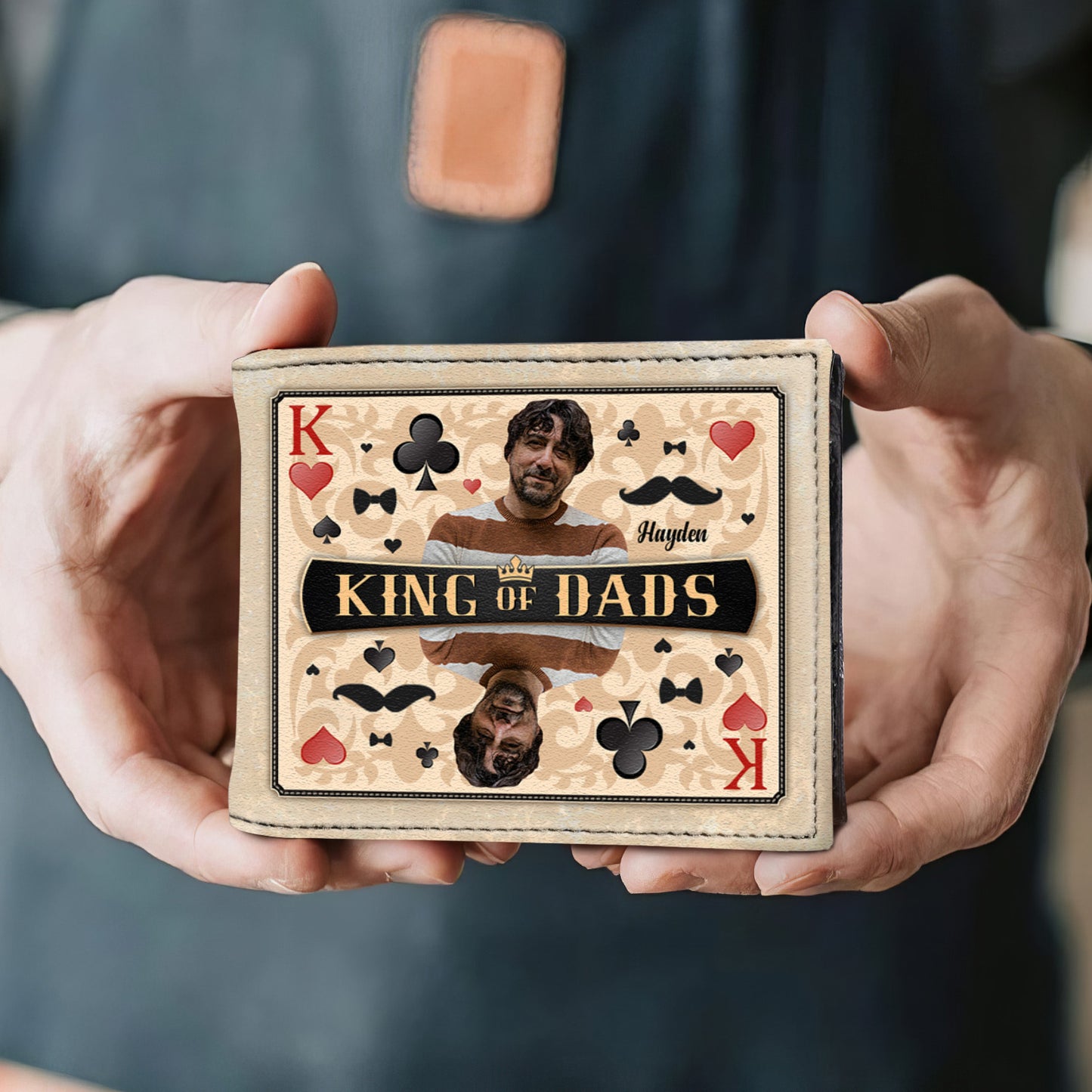 King Of Dads - Cartera de piel para hombre - MW32