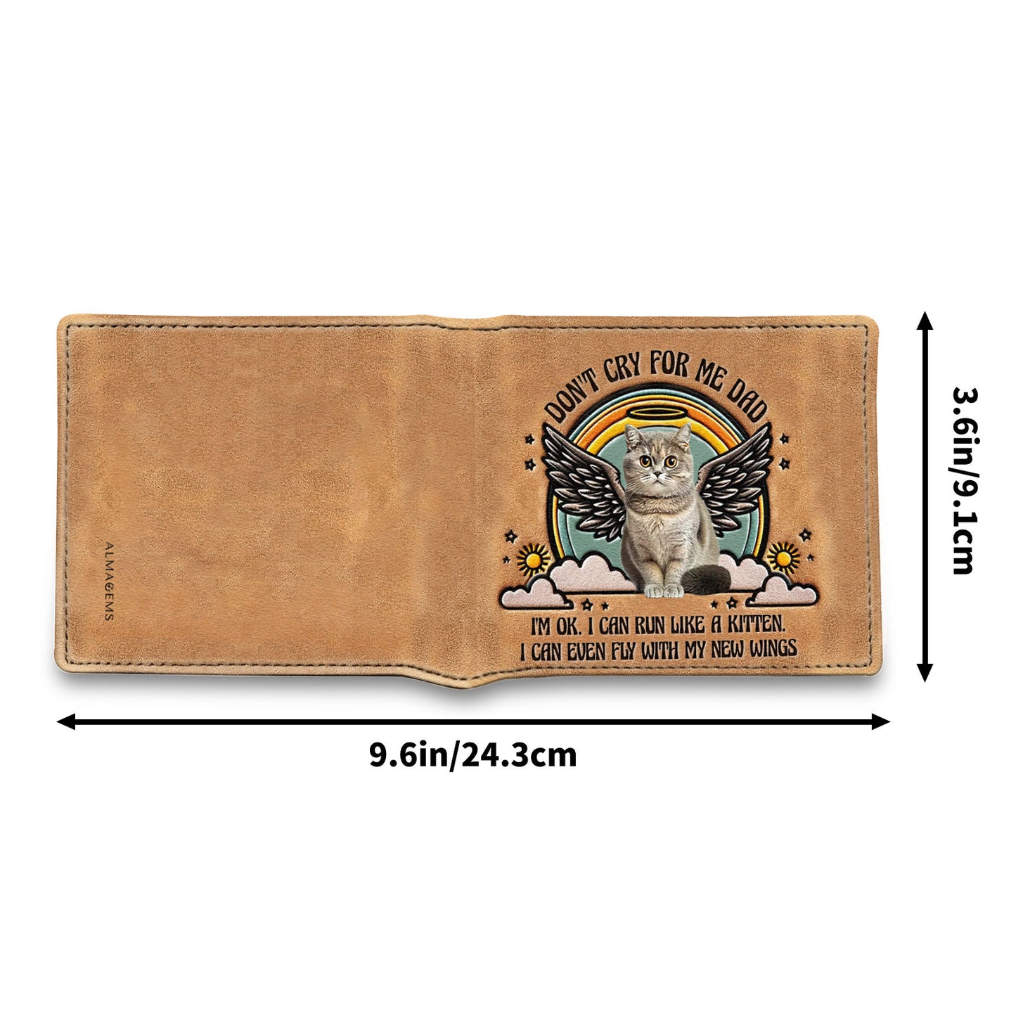 Ne pleure pas pour moi, papa ! - Portefeuille en cuir pour homme - MW_CAT01