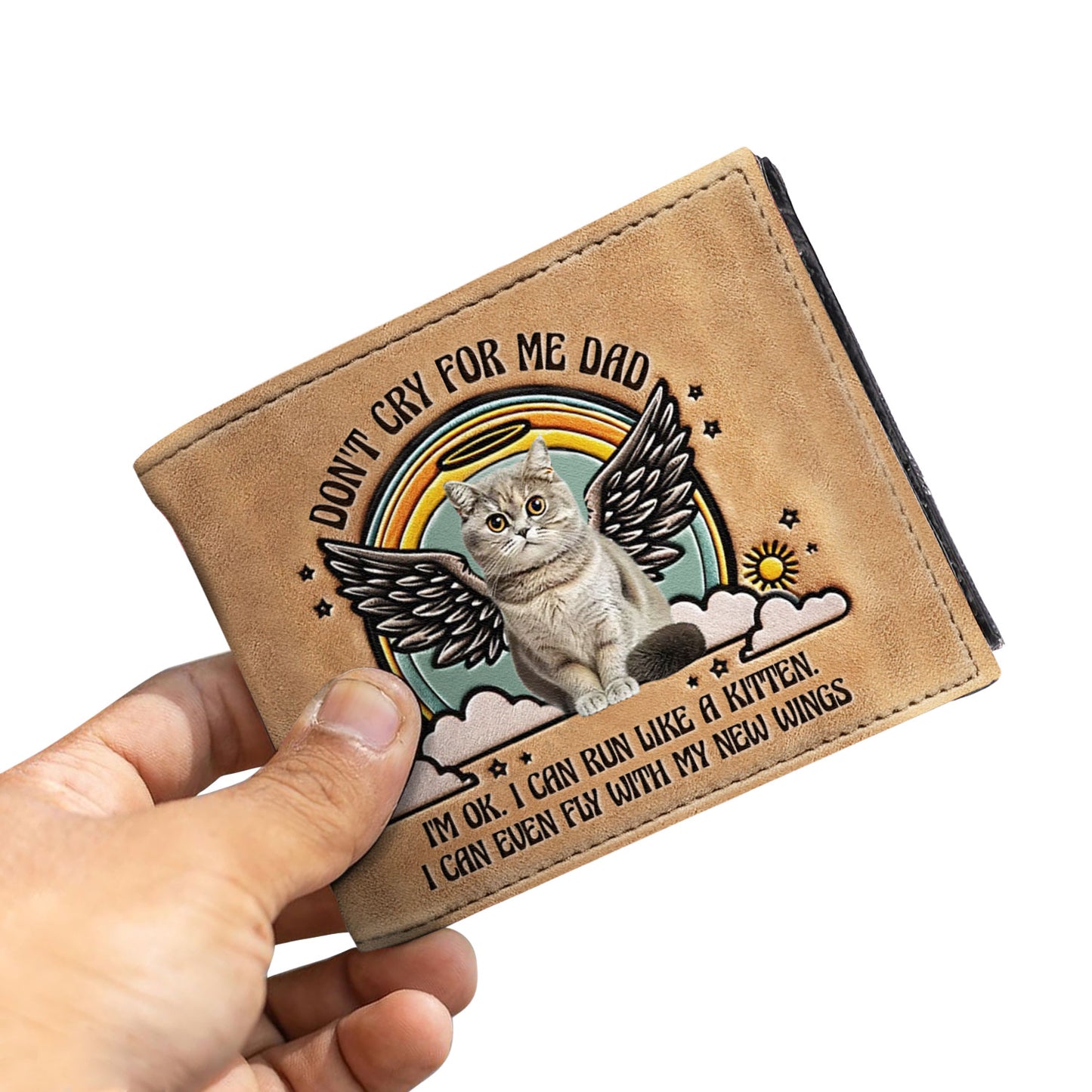 Ne pleure pas pour moi, papa ! - Portefeuille en cuir pour homme - MW_CAT01