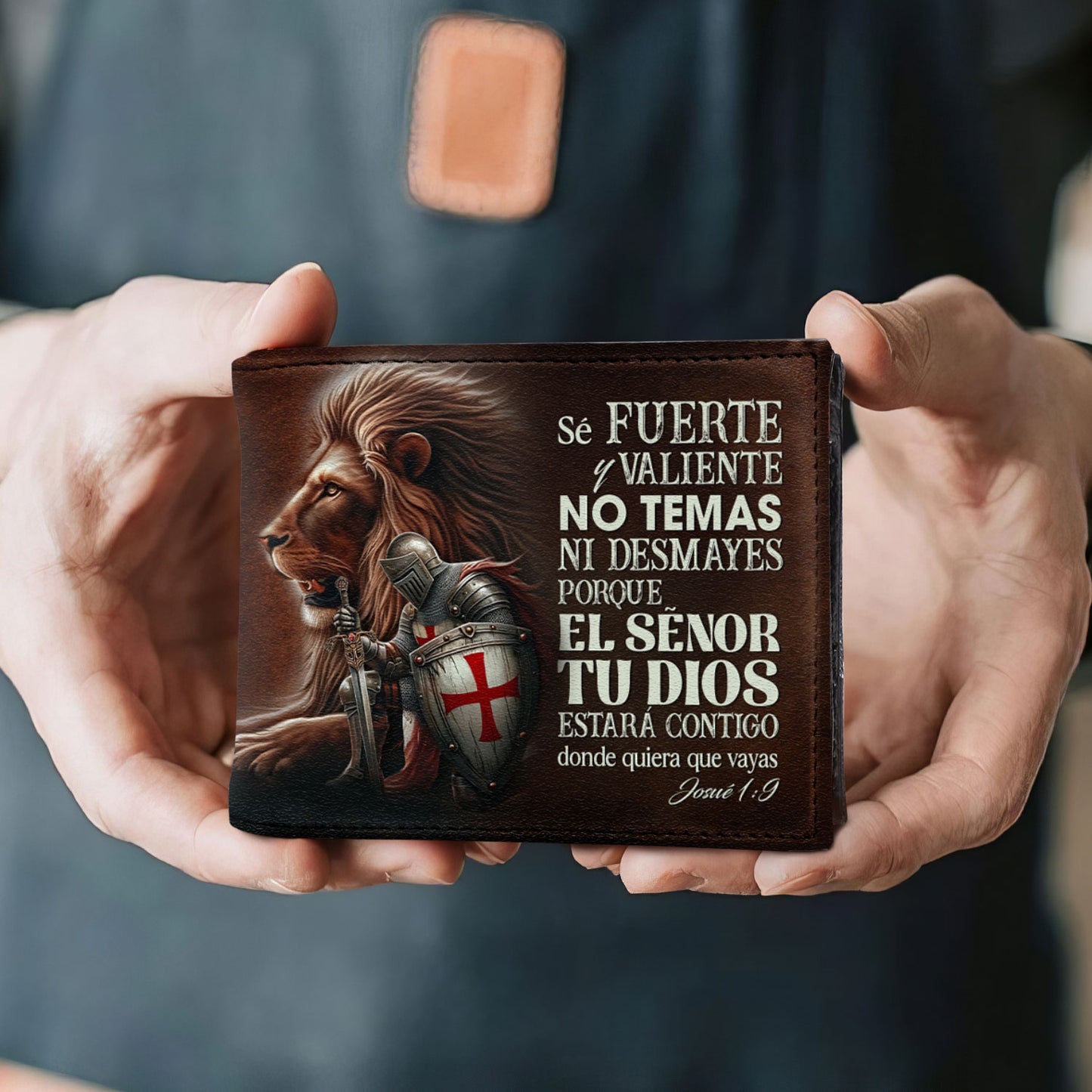 Sé Fuerte Y Valiente - Portefeuille en cuir pour homme - MW_MX02
