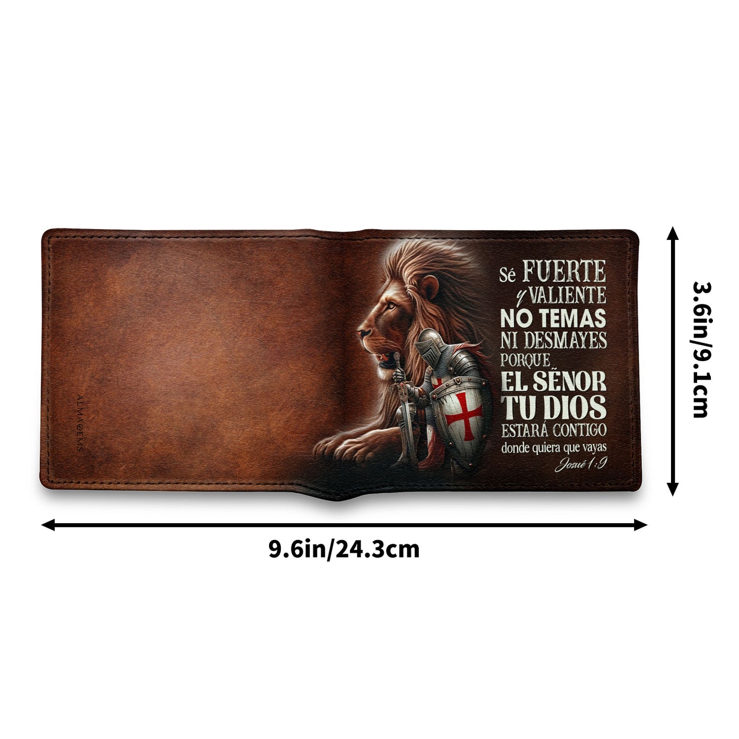 Sé Fuerte Y Valiente - Portefeuille en cuir pour homme - MW_MX02