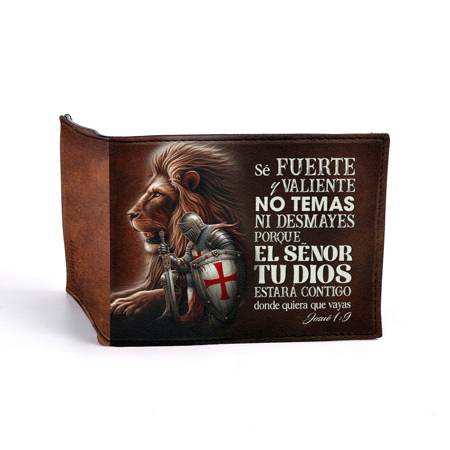 Sé Fuerte Y Valiente - Portefeuille en cuir pour homme - MW_MX02