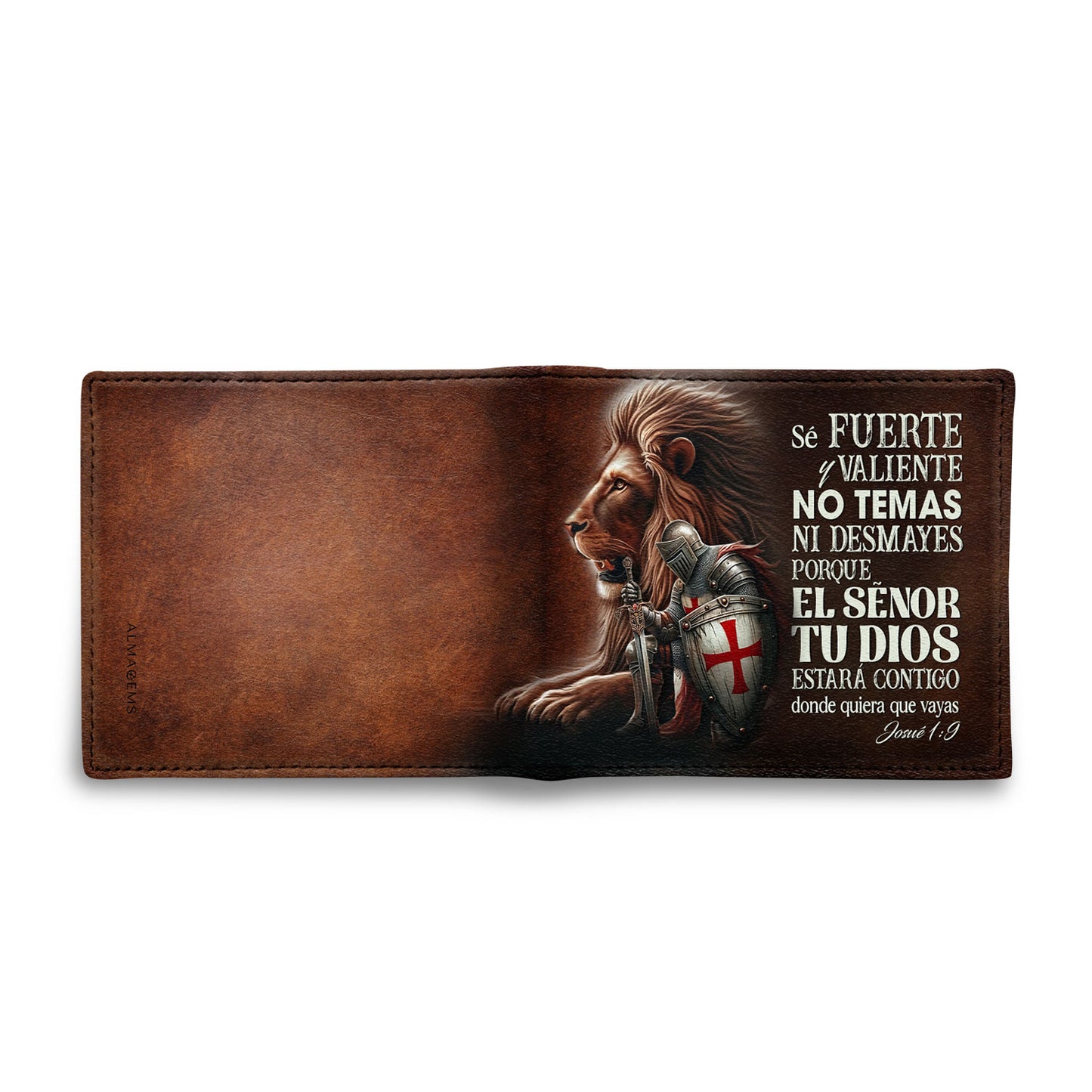 Sé Fuerte Y Valiente - Portefeuille en cuir pour homme - MW_MX02