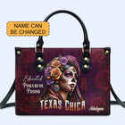 Texas Chica - Bolso de mano de cuero personalizado - MX05