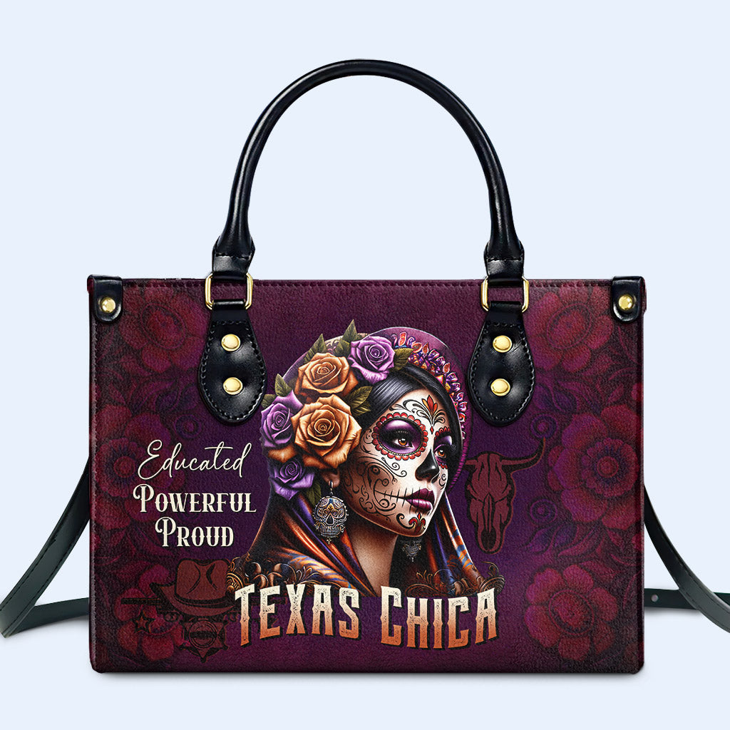 Texas Chica - Bolso de mano de cuero personalizado - MX05