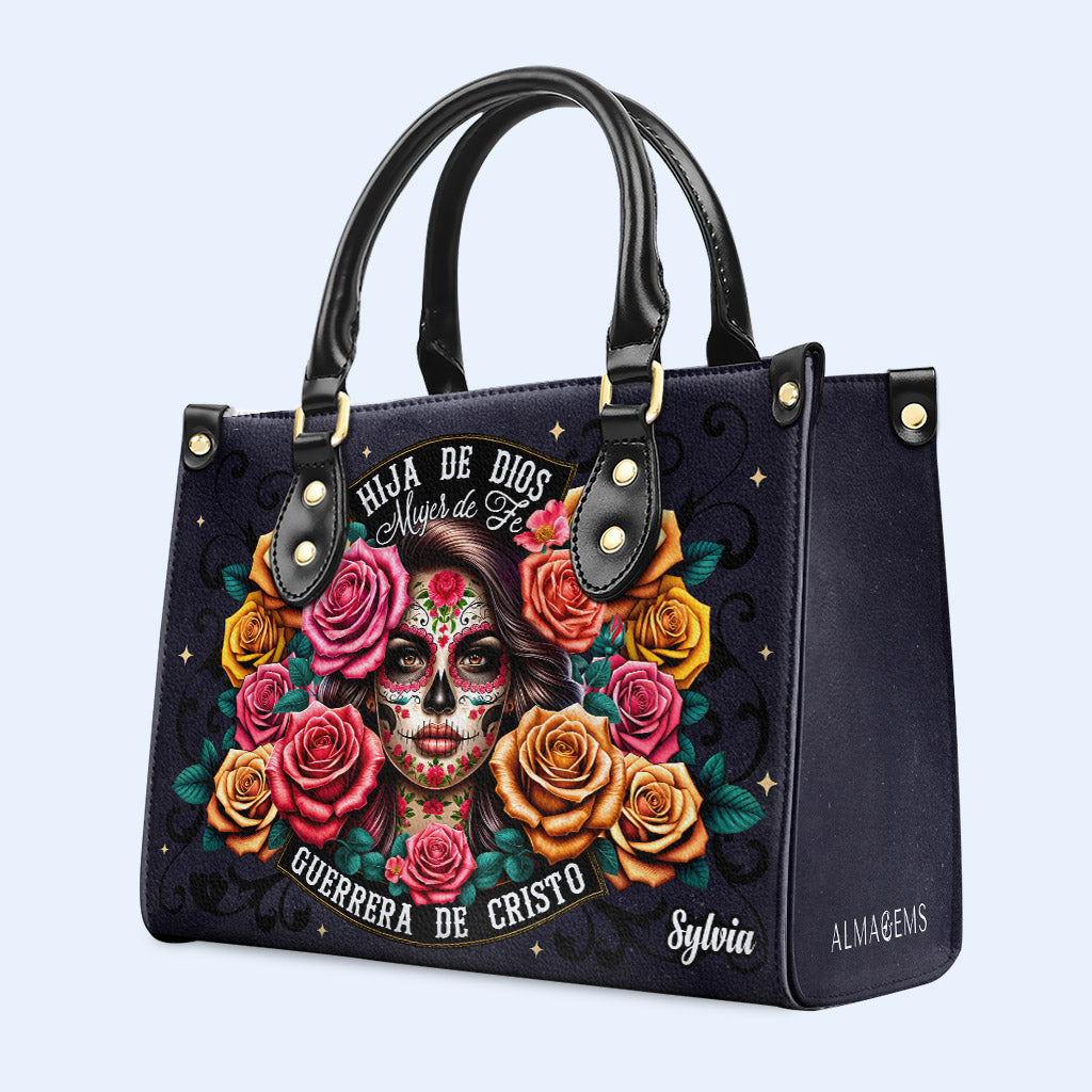 Hija De Dios - Bolso de mano de cuero personalizado - MX13