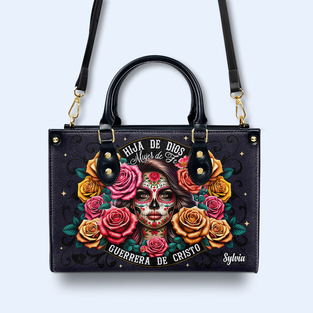 Hija De Dios - Bolso de mano de cuero personalizado - MX13