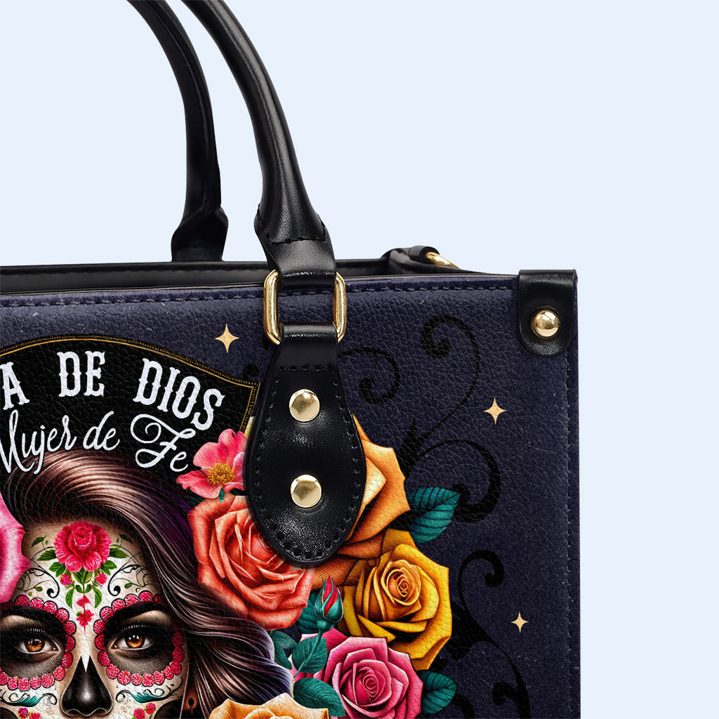 Hija De Dios - Bolso de mano de cuero personalizado - MX13