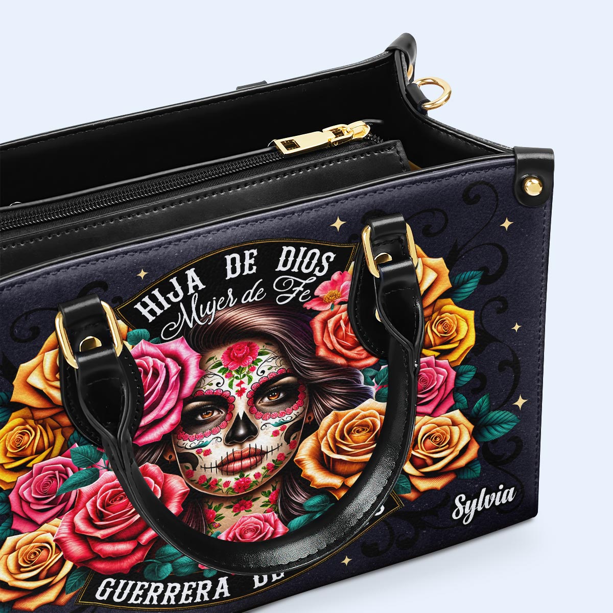 Hija De Dios - Bolso de mano de cuero personalizado - MX13
