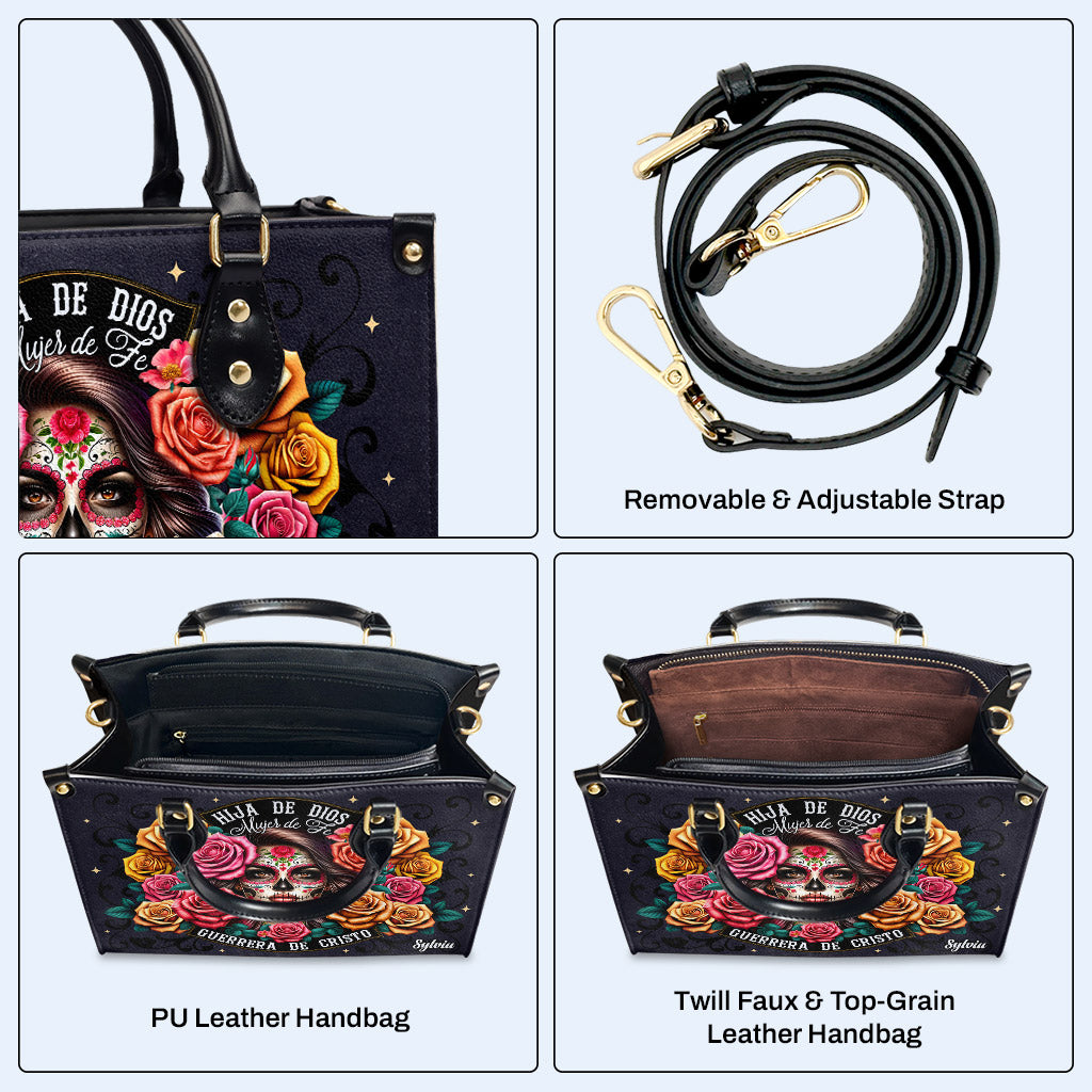 Hija De Dios - Bolso de mano de cuero personalizado - MX13