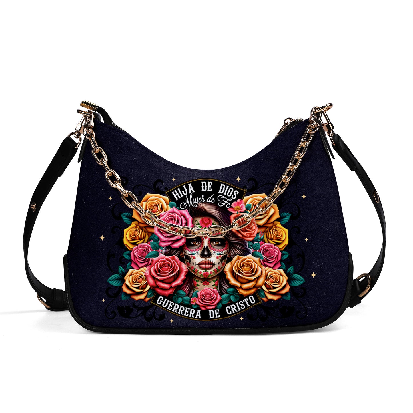 Hija De Dios - Personalized Custom Chain Crossbody Handbag - MX13CH