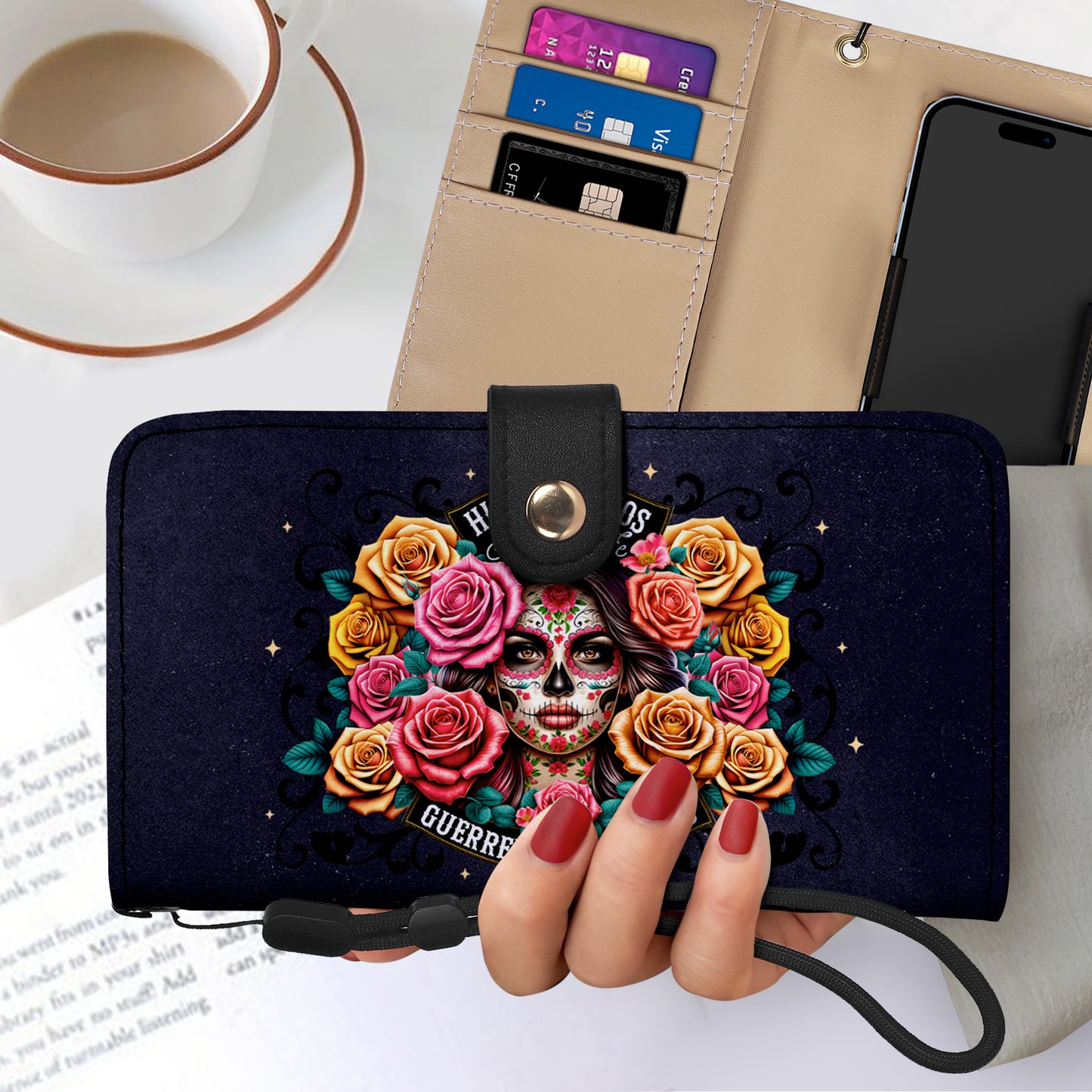 Hija De Dios - Cartera de cuero personalizada para teléfono - MX13PW