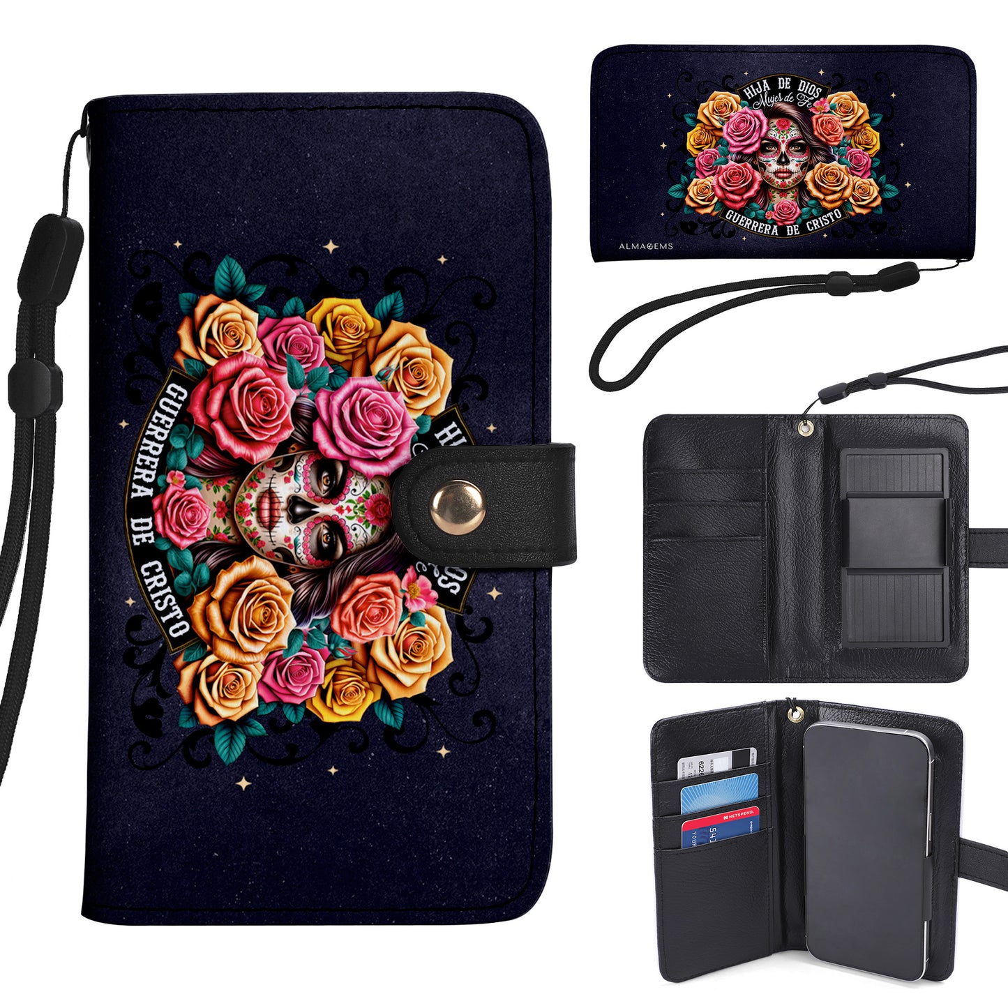Hija De Dios - Cartera de cuero personalizada para teléfono - MX13PW