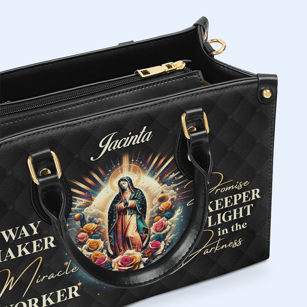 Way Maker - Bolso de mano de cuero personalizado - MX19