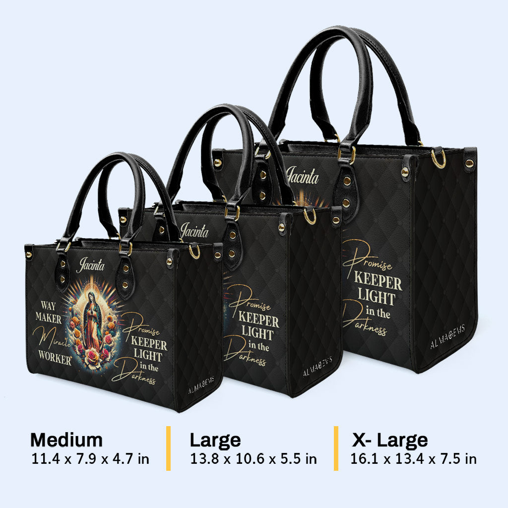 Way Maker - Bolso de mano de cuero personalizado - MX19