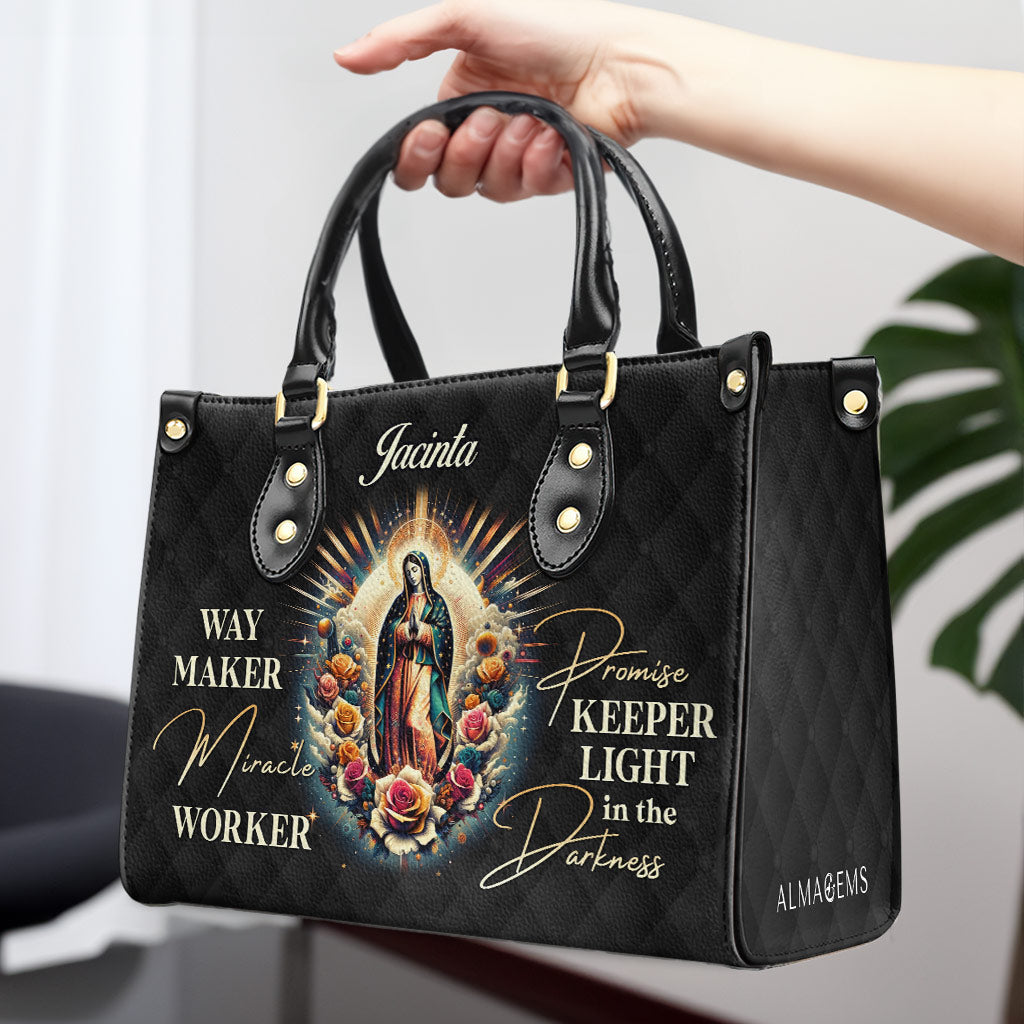 Way Maker - Bolso de mano de cuero personalizado - MX19