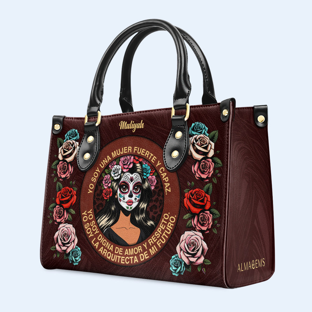 Mujer Fuerte - Sac à main en cuir personnalisé - MX24