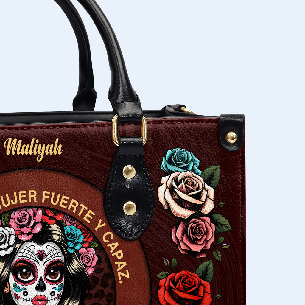 Mujer Fuerte - Sac à main en cuir personnalisé - MX24