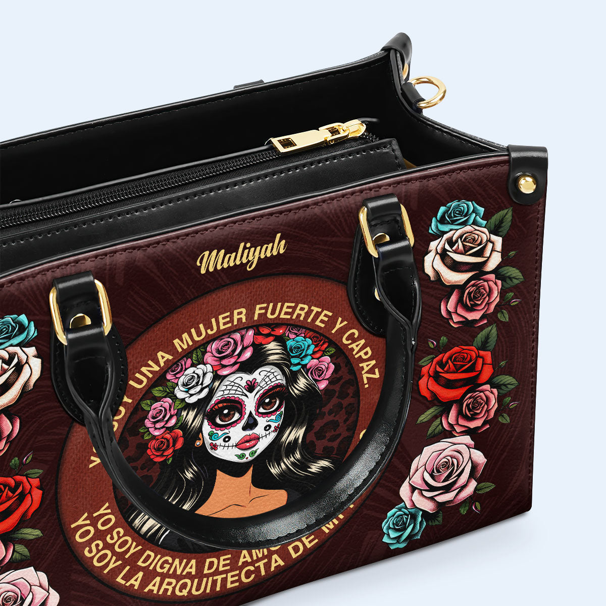 Mujer Fuerte - Sac à main en cuir personnalisé - MX24