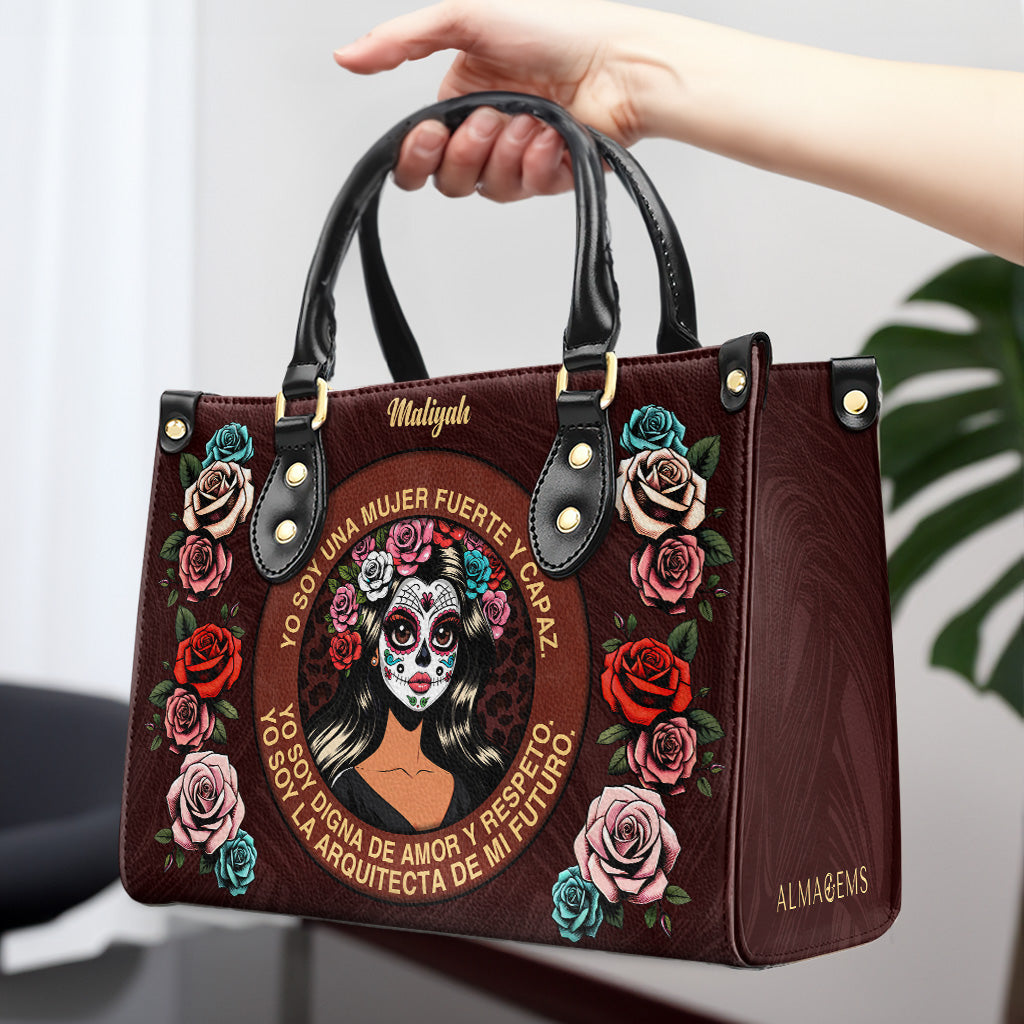 Mujer Fuerte - Sac à main en cuir personnalisé - MX24
