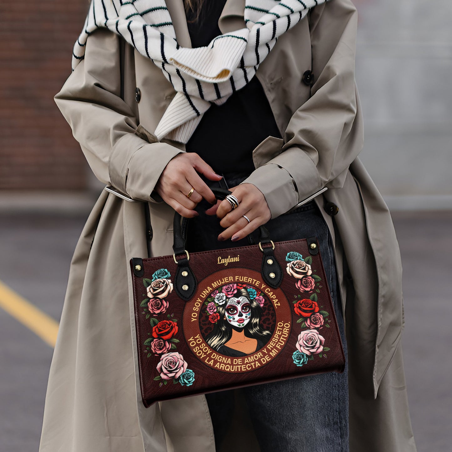 Mujer Fuerte - Sac à main en cuir personnalisé - MX24