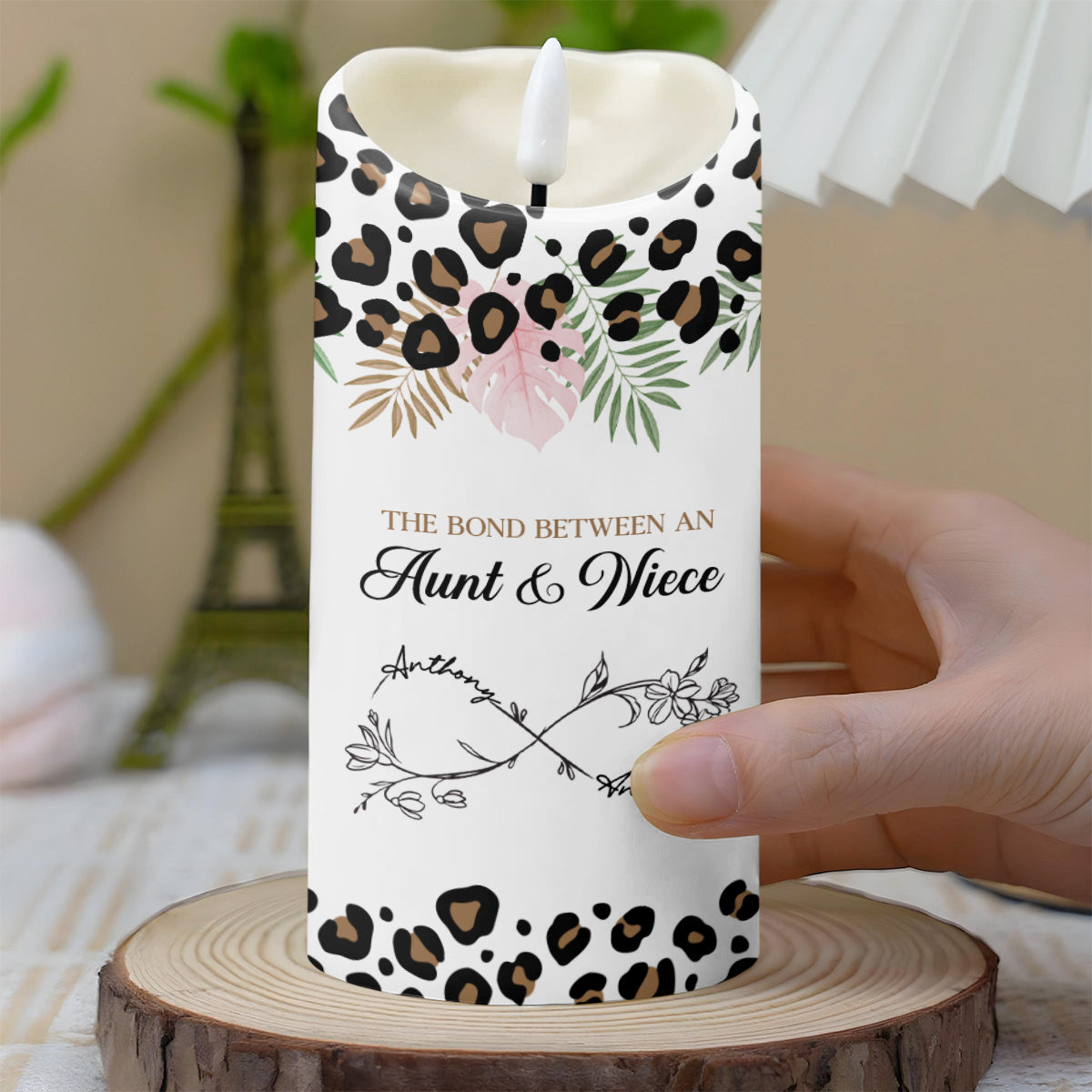 The Bond Between An Aunt & Niece, Flowers And Leopard Print