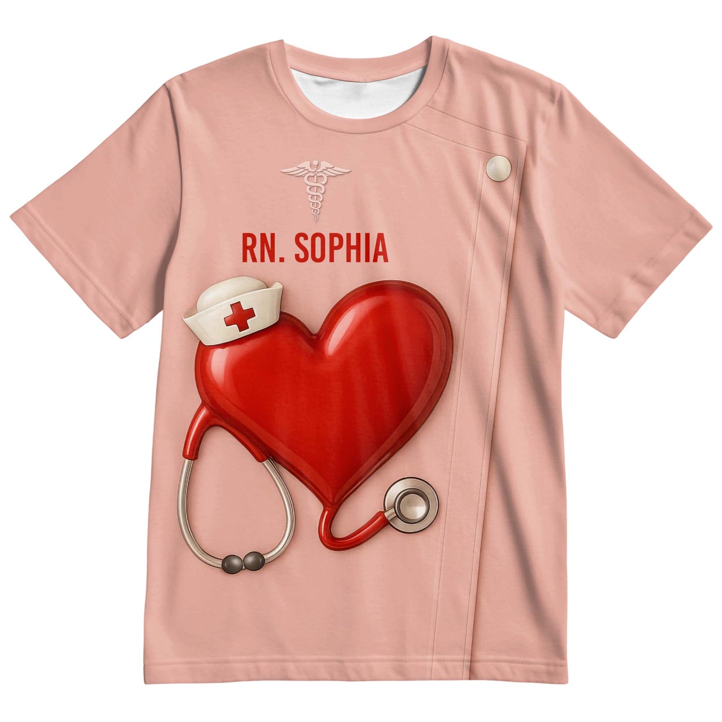 Stethoscope, Hat, and Heart Design, Perfect For Any Proud Nurse