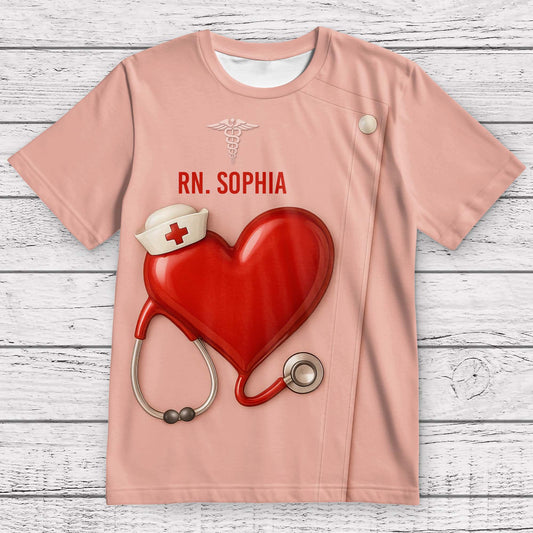 Stethoscope, Hat, and Heart Design, Perfect For Any Proud Nurse