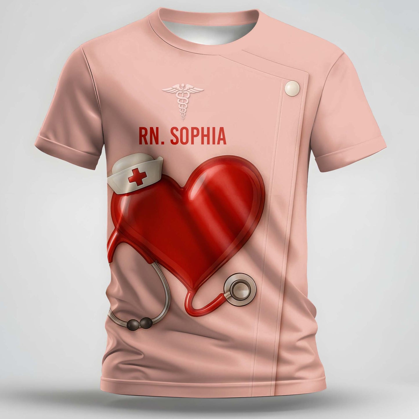 Stethoscope, Hat, and Heart Design, Perfect For Any Proud Nurse