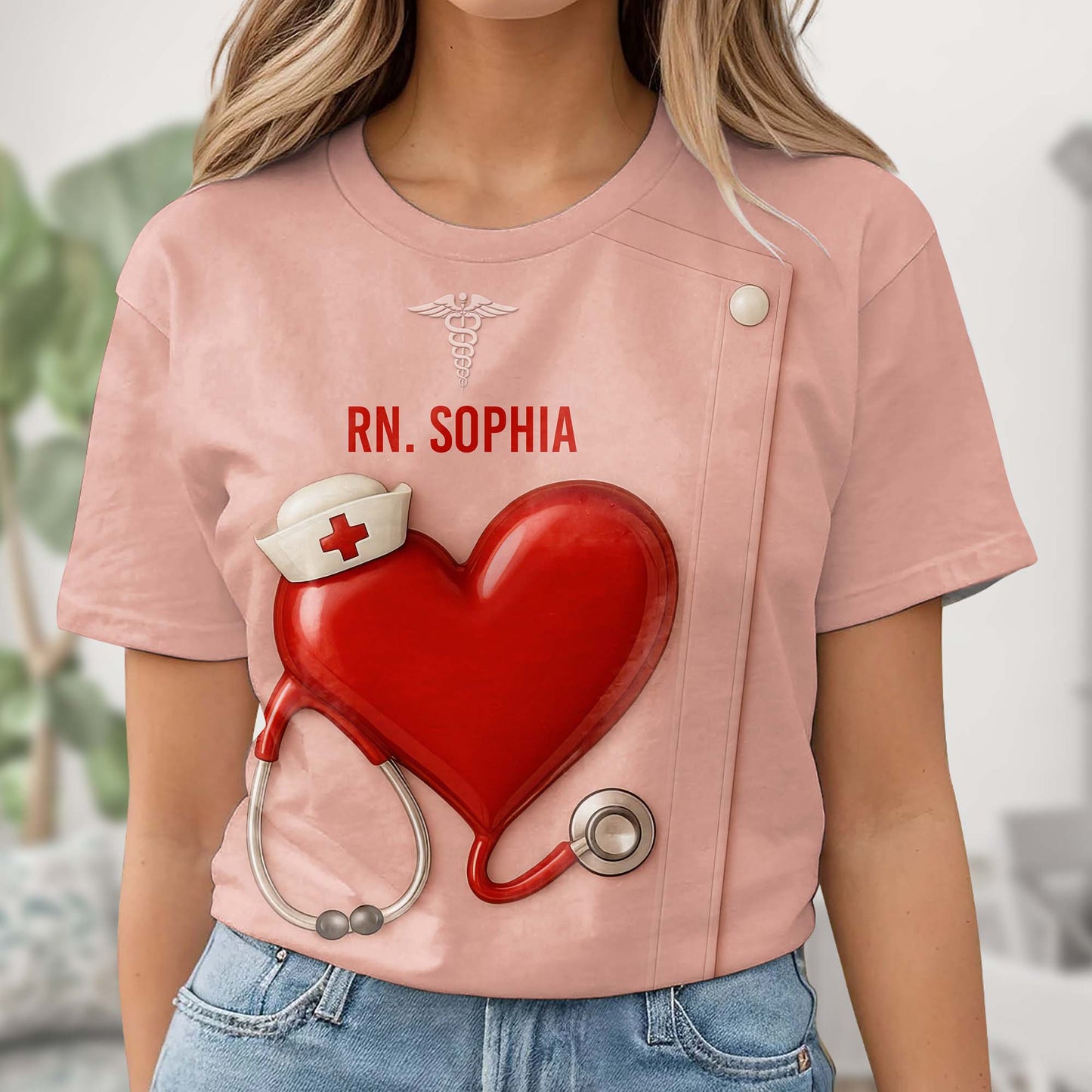 Stethoscope, Hat, and Heart Design, Perfect For Any Proud Nurse