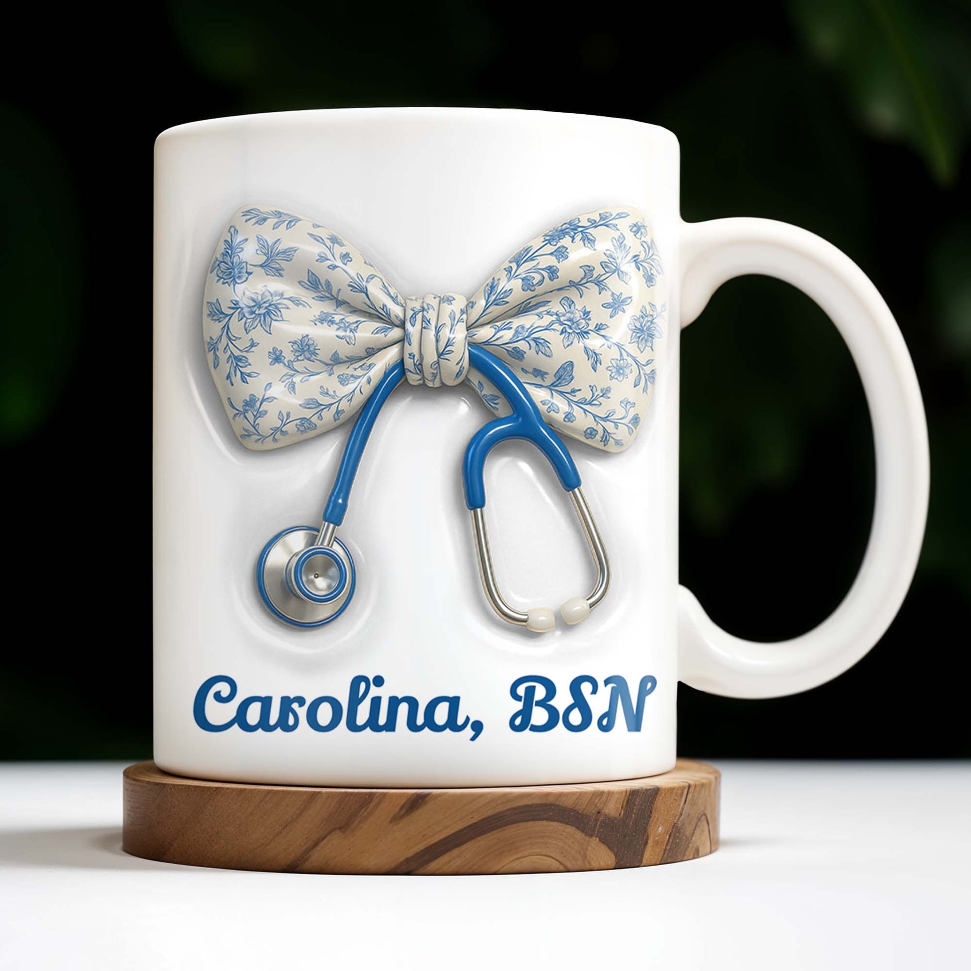 Celebrate Those Who Care, Floral Bow and Stethoscope