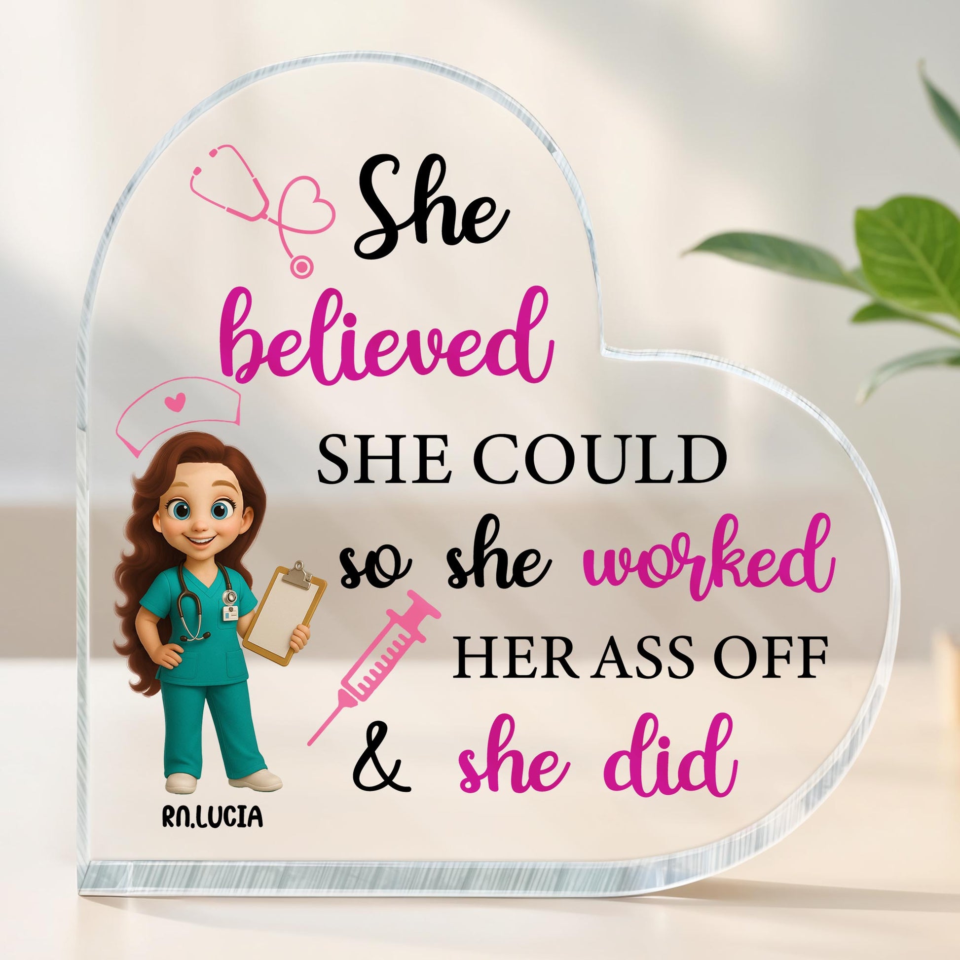 She Believed She Could So She Worked Her Ass Off & She Did, Nurse and Medical Tools