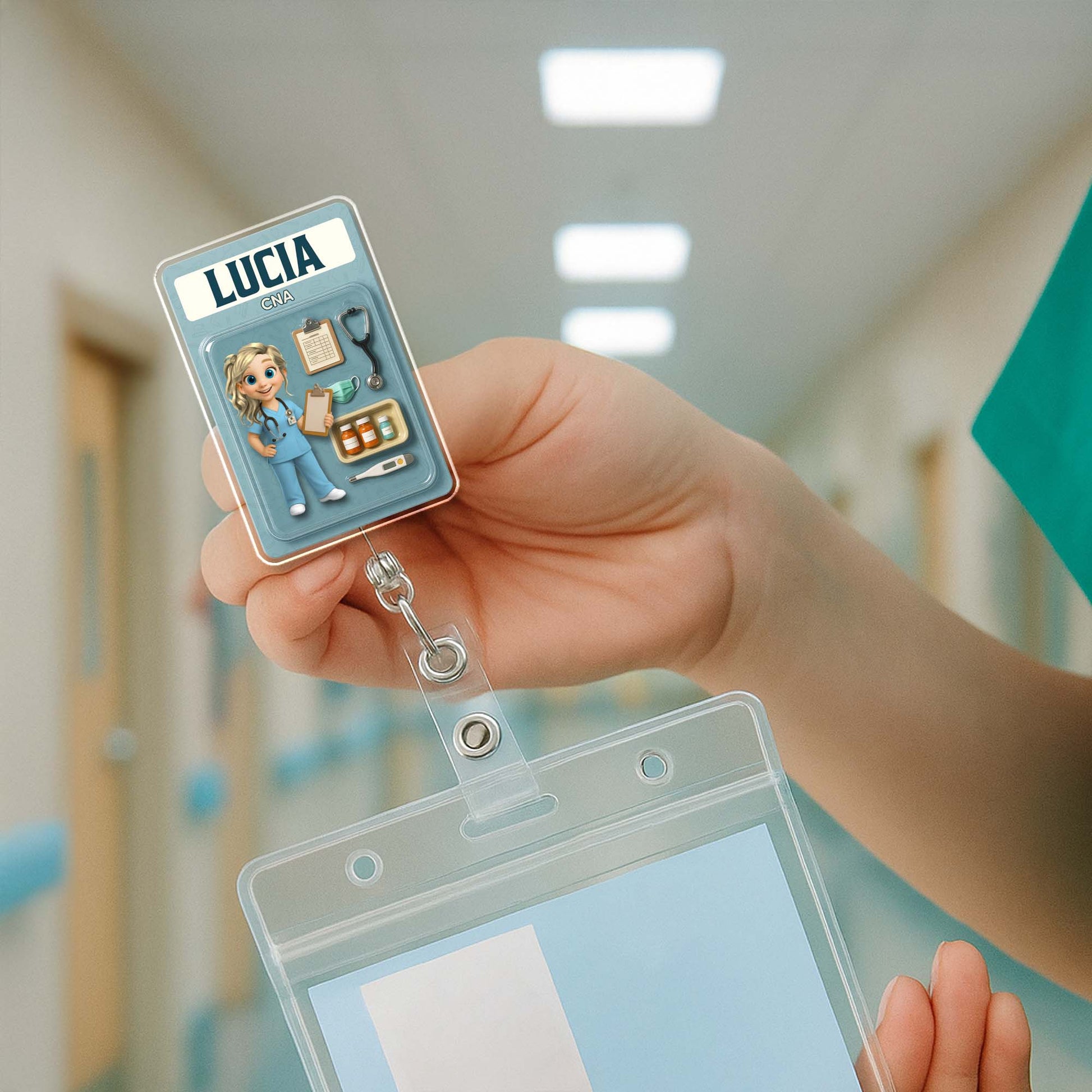 Customizable Nurse-Themed Badge Reel